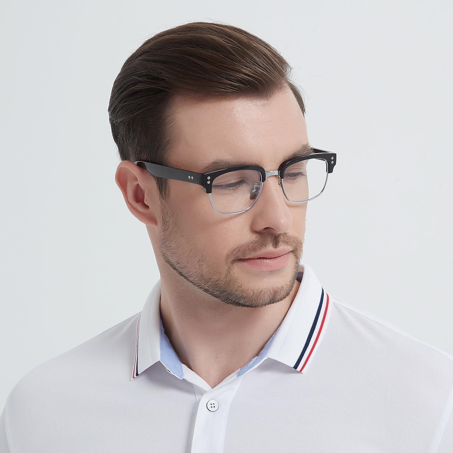 Gafas de sol retro TR90 Gtand para hombres y mujeres - Montura negra