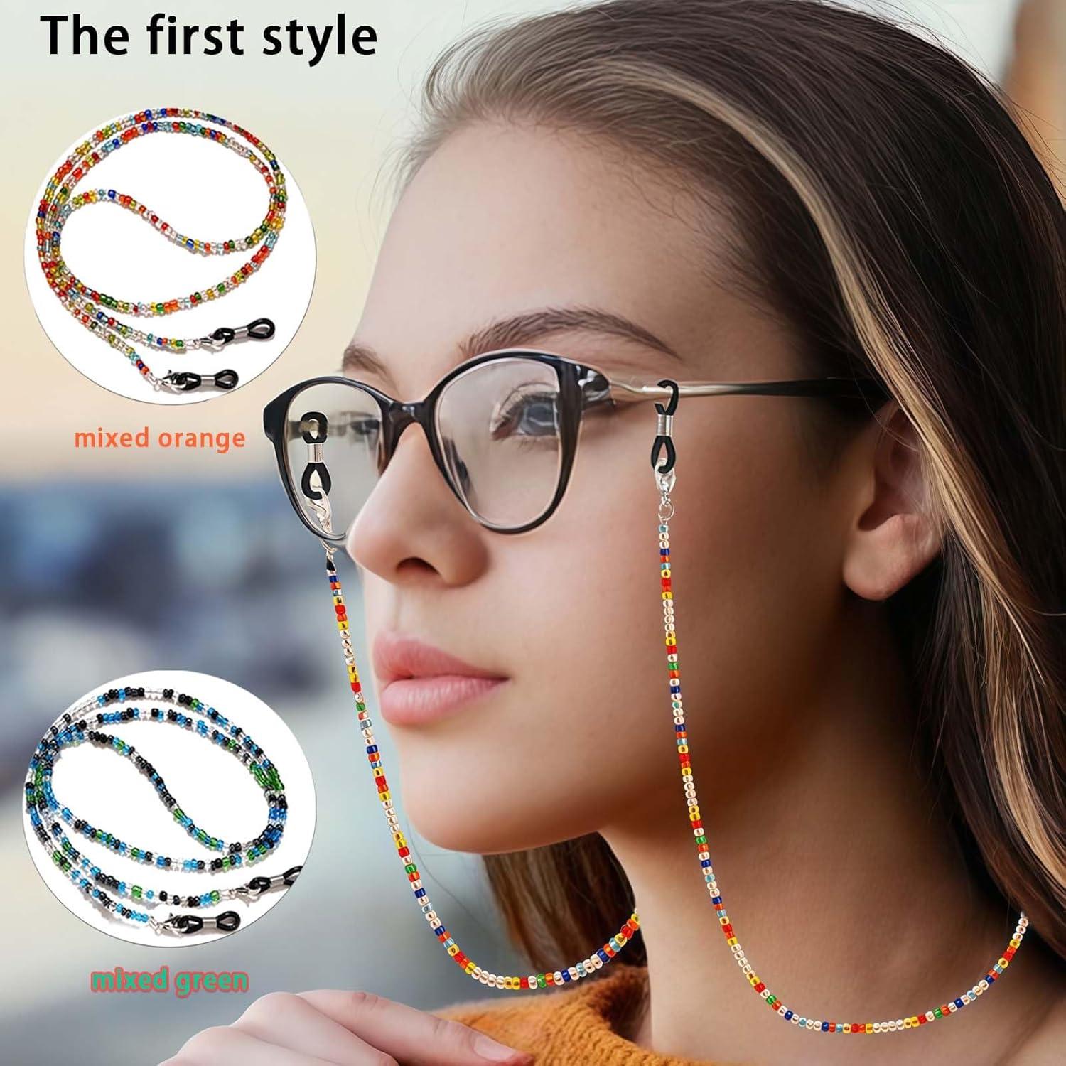 Cadenas de Gafas con Perlas para Mujeres - 5 Piezas Elegantes