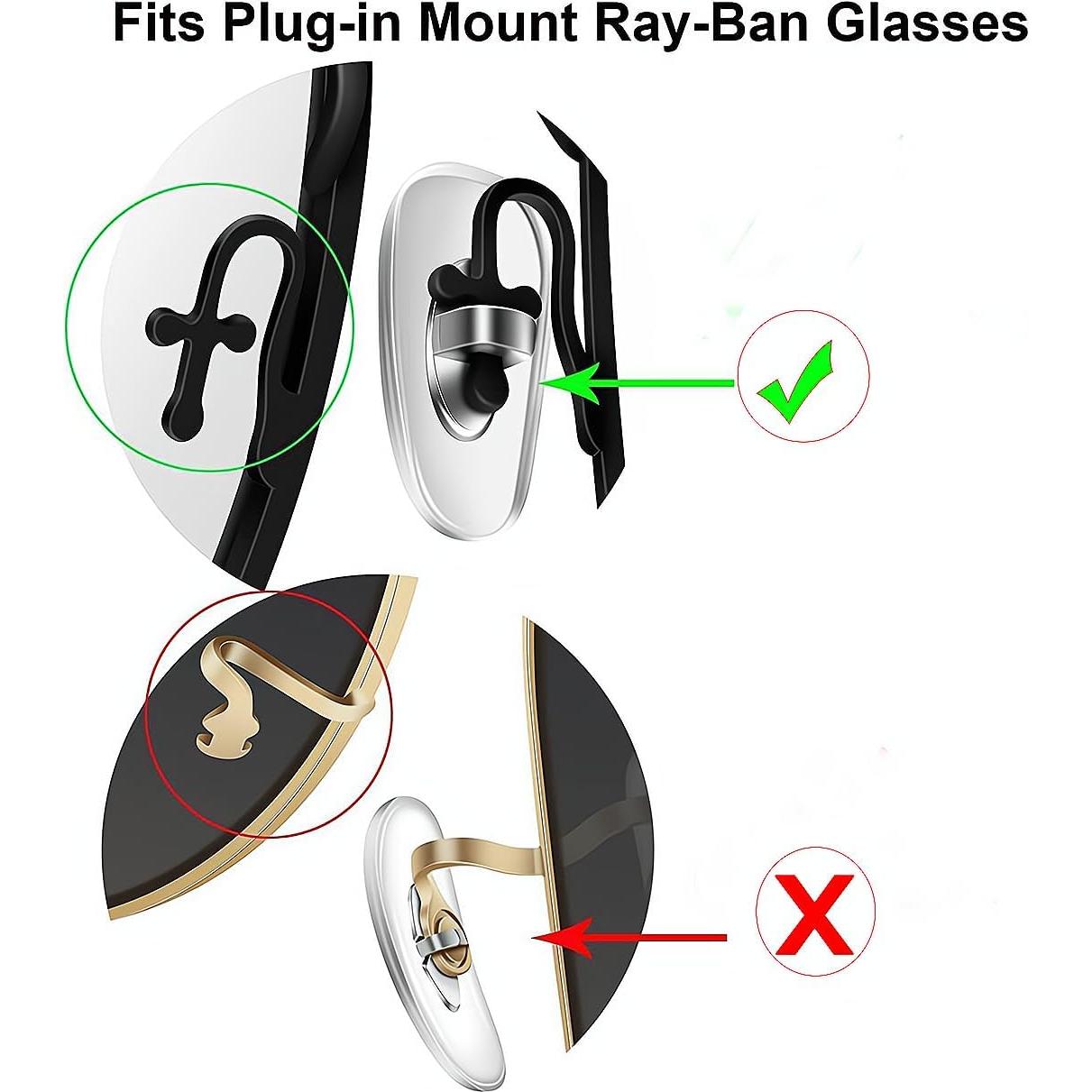 Almohadillas para Nariz de Gafas NLQHOPTS - 5 Pares Repuesto