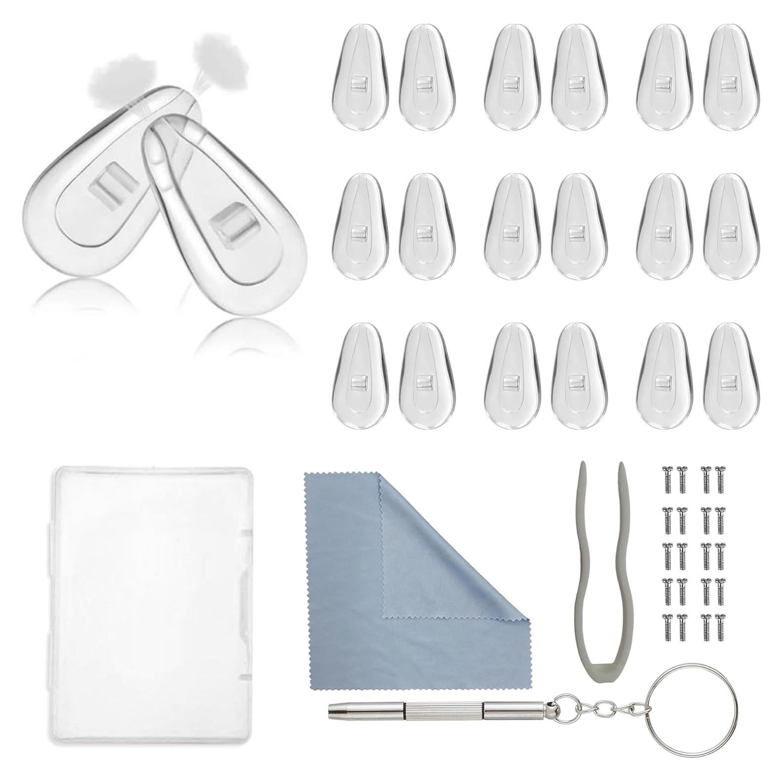 Kit de Almohadillas de Nariz para Gafas Omnful - 10 Pares Silicona