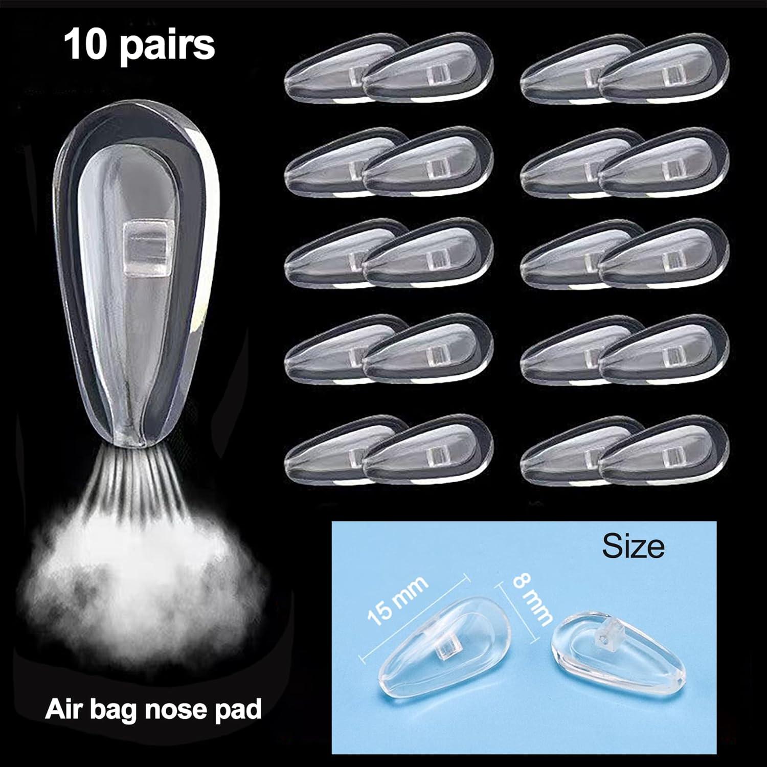 Kit de Almohadillas de Nariz para Gafas Omnful - 10 Pares Silicona