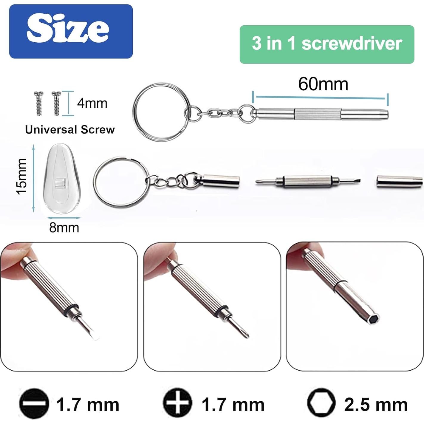 Kit de Almohadillas de Nariz para Gafas Omnful - 10 Pares Silicona