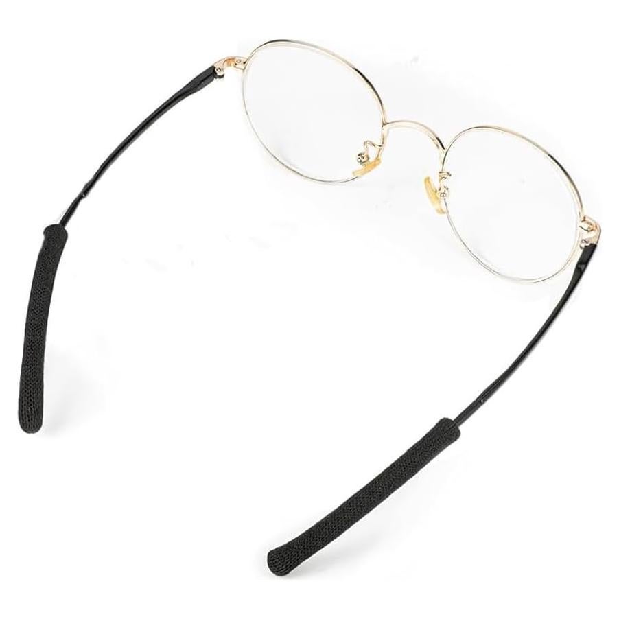 Cojines para Oídos de Gafas KECHIO - 2 Pares Ajustables Negros