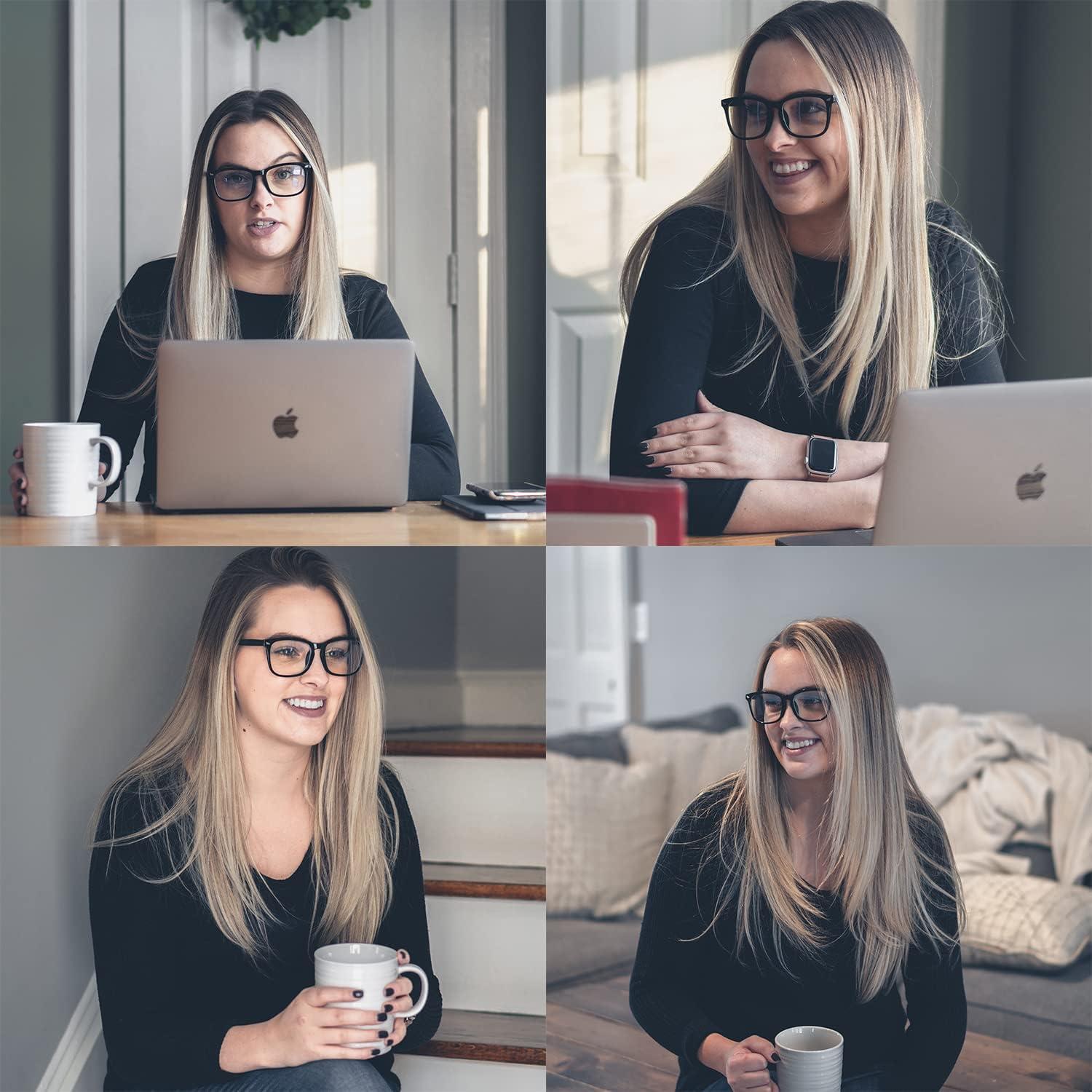 Gafas de Lente Claro EYLRIM Marco Cuadrado Unisex 52mm