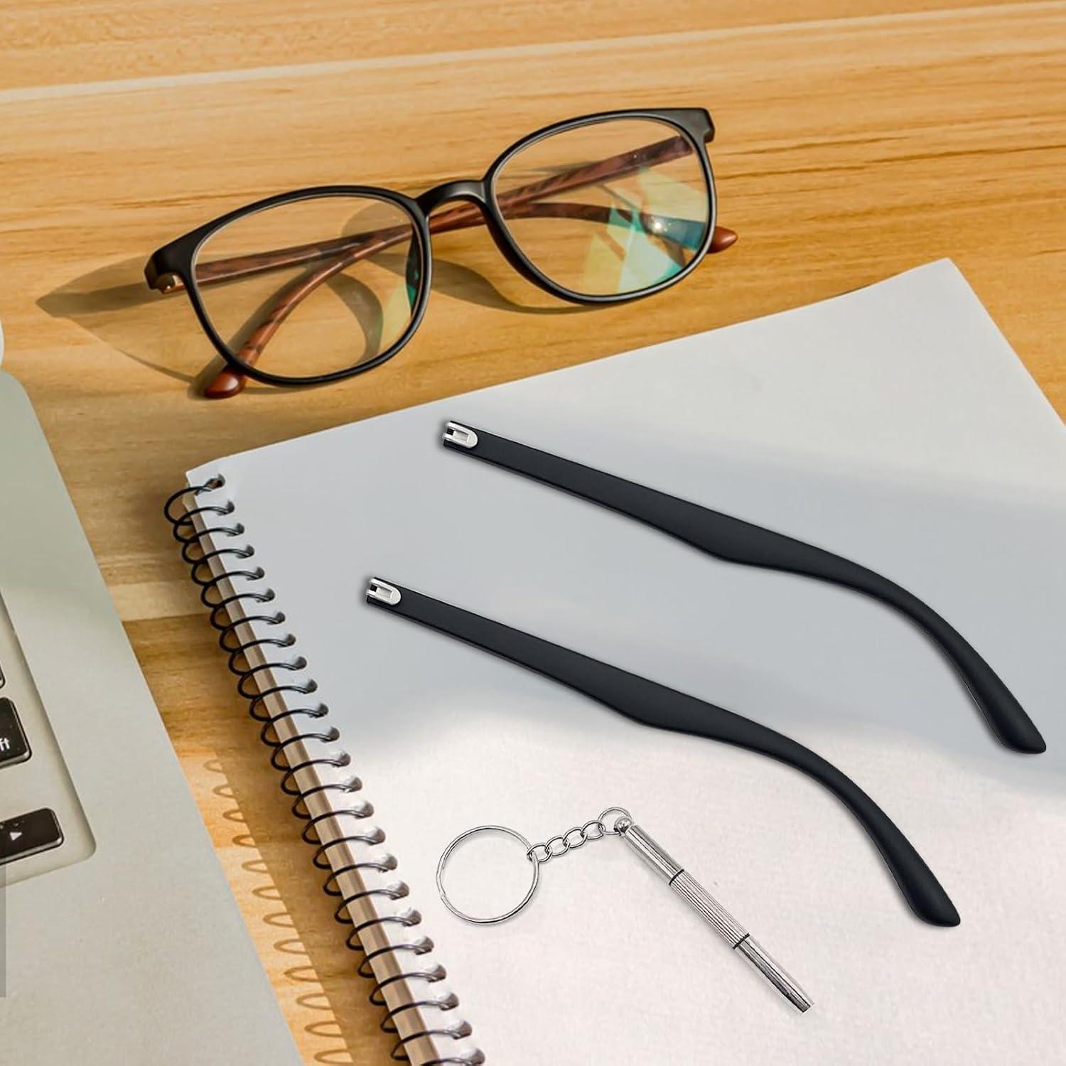 Kit de Reparación de Gafas OWMOSYX - Templos TR90 Negro