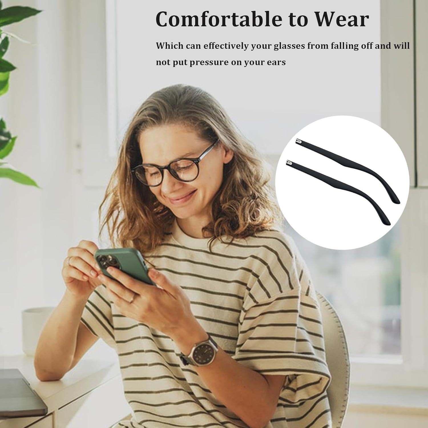 Kit de Reparación de Gafas OWMOSYX - Templos TR90 Negro