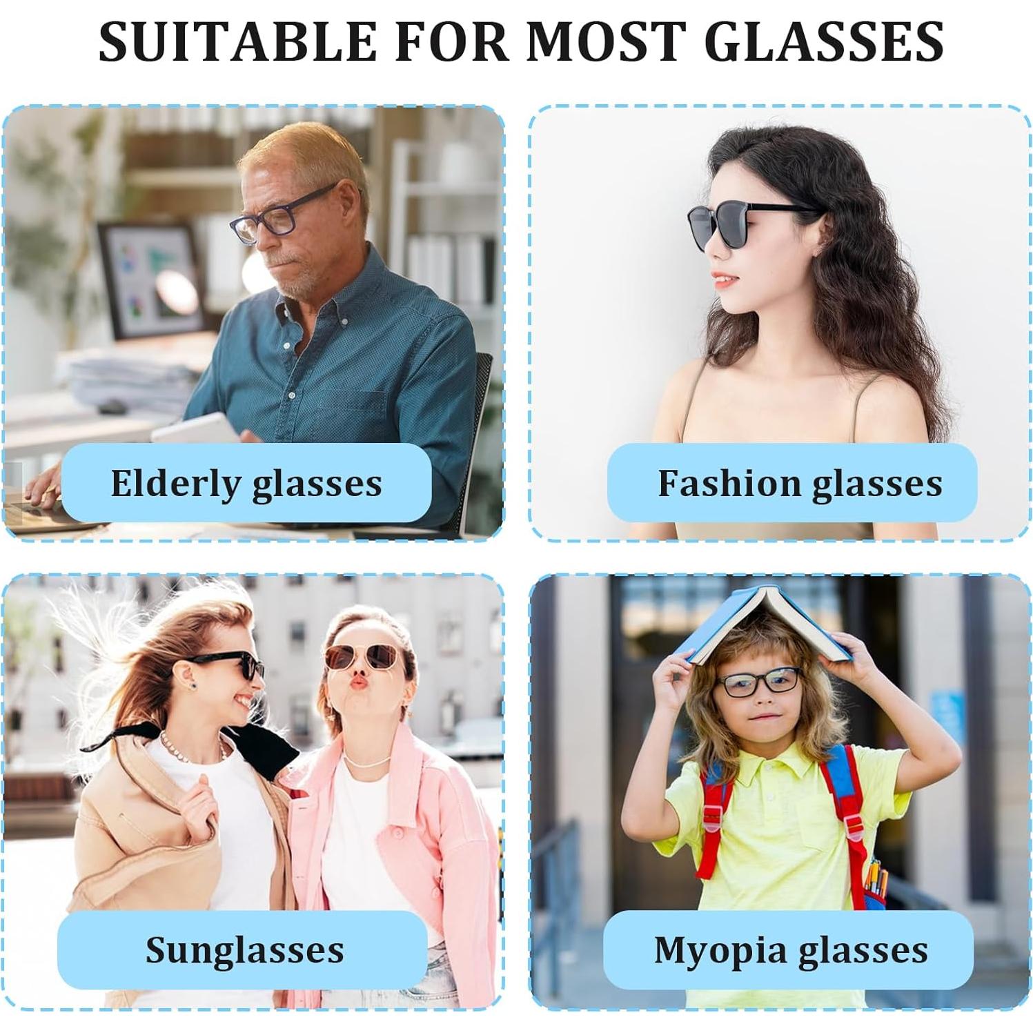 Kit de Reparación de Gafas OWMOSYX - Templos TR90 Negro