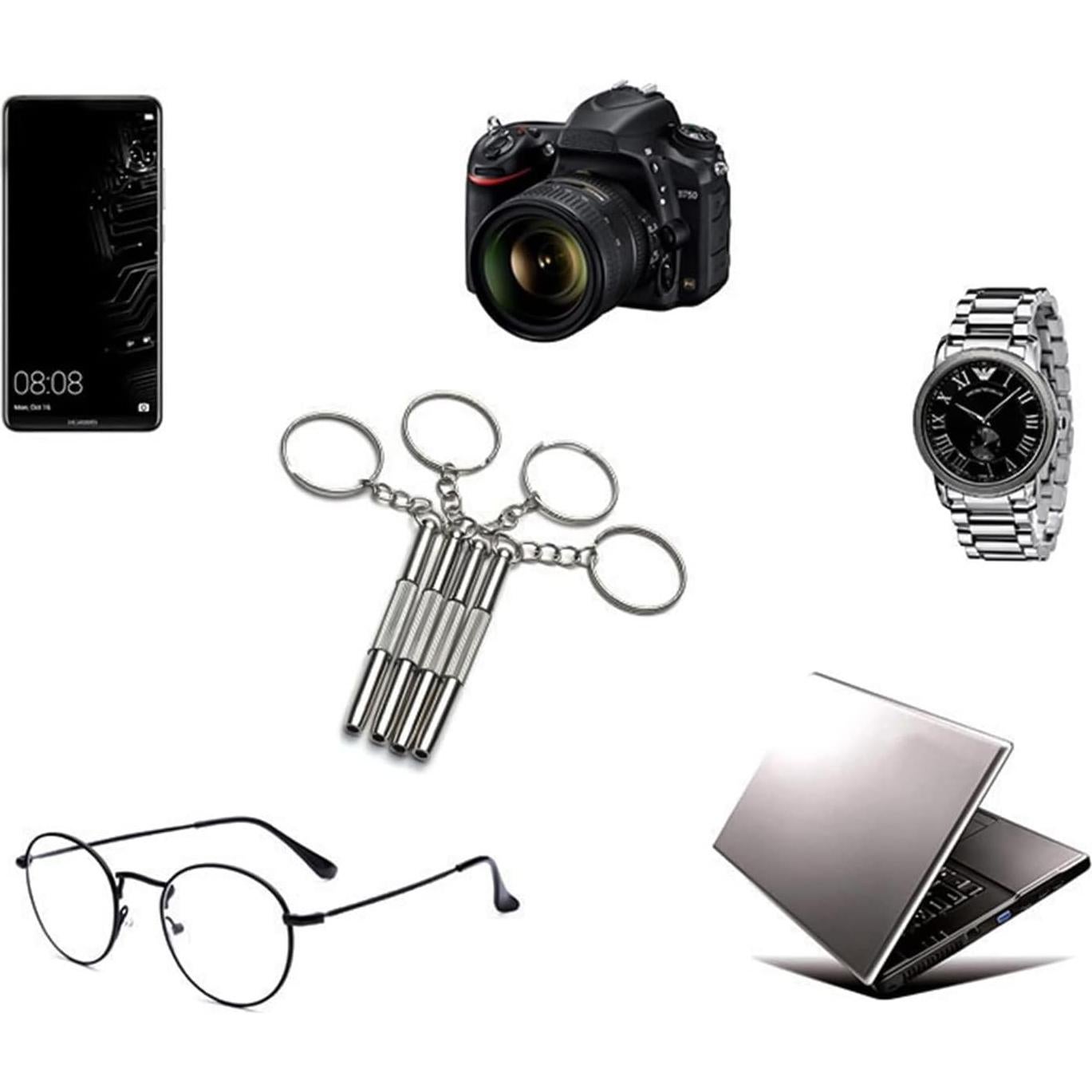 Kit de Reparación de Gafas 120 Piezas Nutjam - Acero Inoxidable