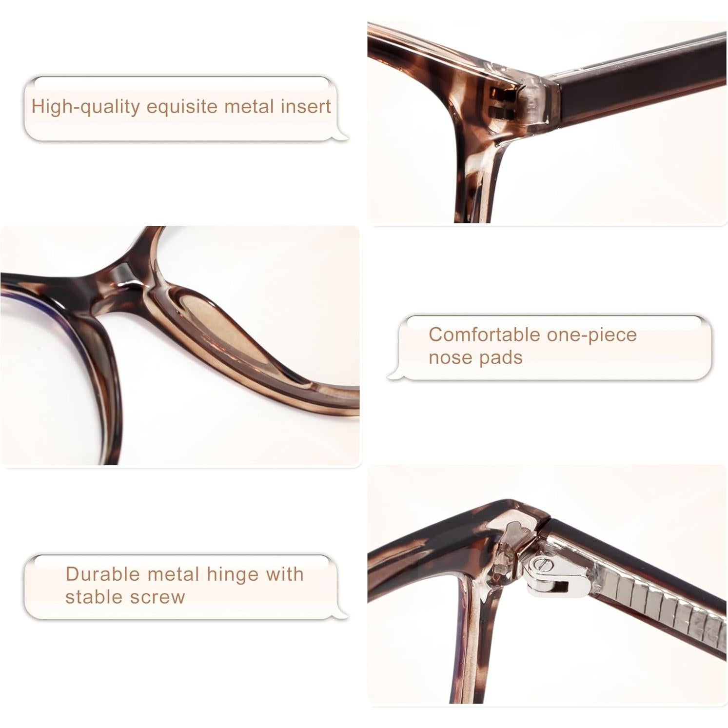 Gafas de lectura vintage TR90 Madison Avenue +3.0 bloqueo luz azul