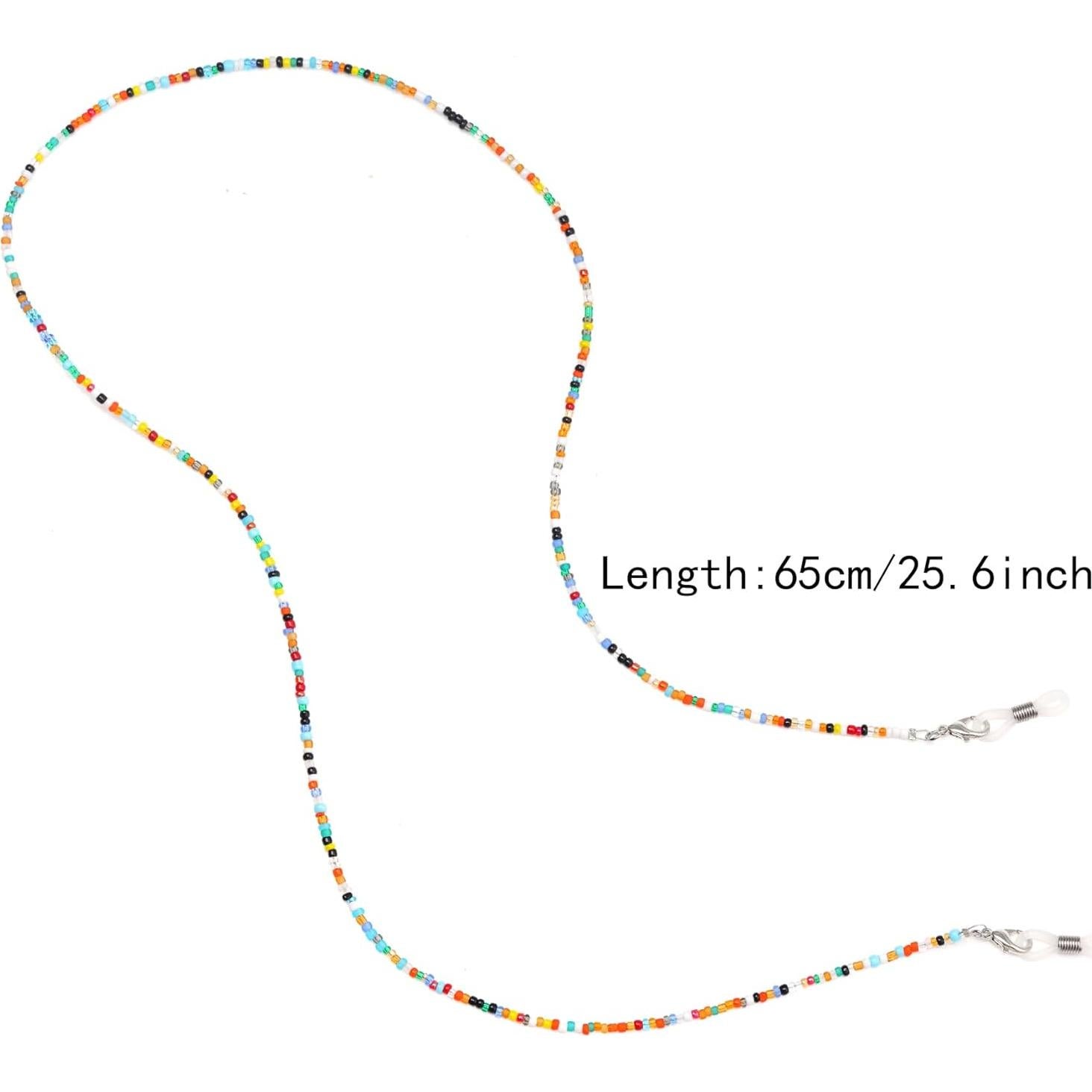 Cadena de Gafas con Cuentas ELC-1 Multicolor 65 cm Ajustable