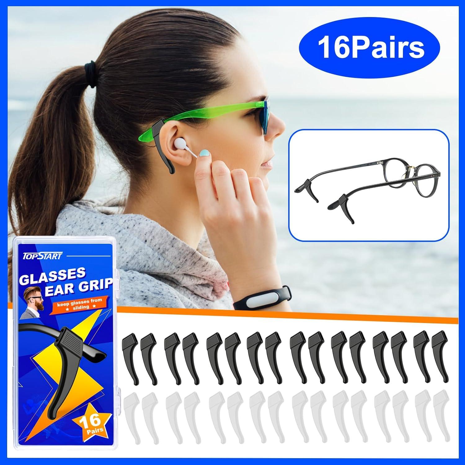 16 Pares Sujetadores de Gafas de Silicona Antideslizante