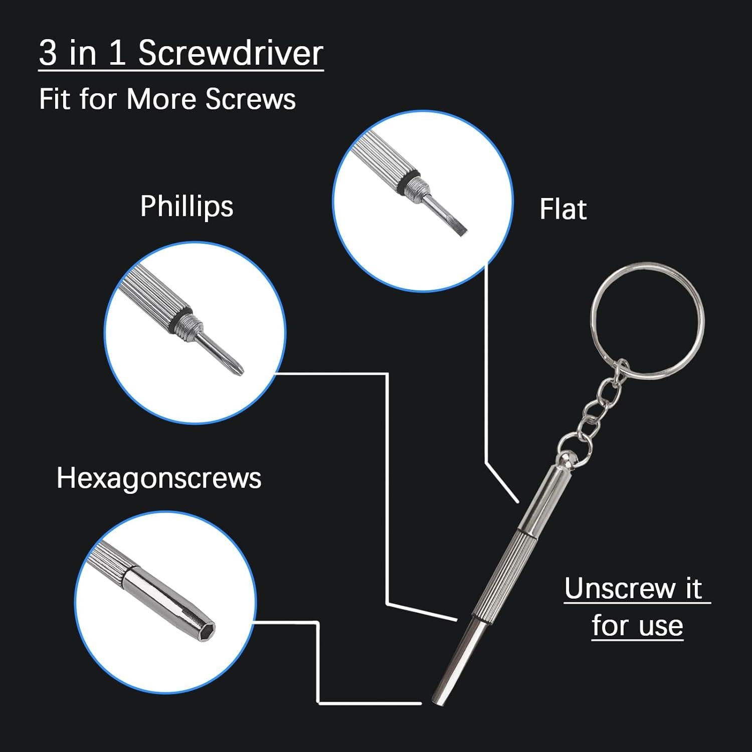Kit de Reparación de Gafas YOLCAR con Destornilladores y Accesorios