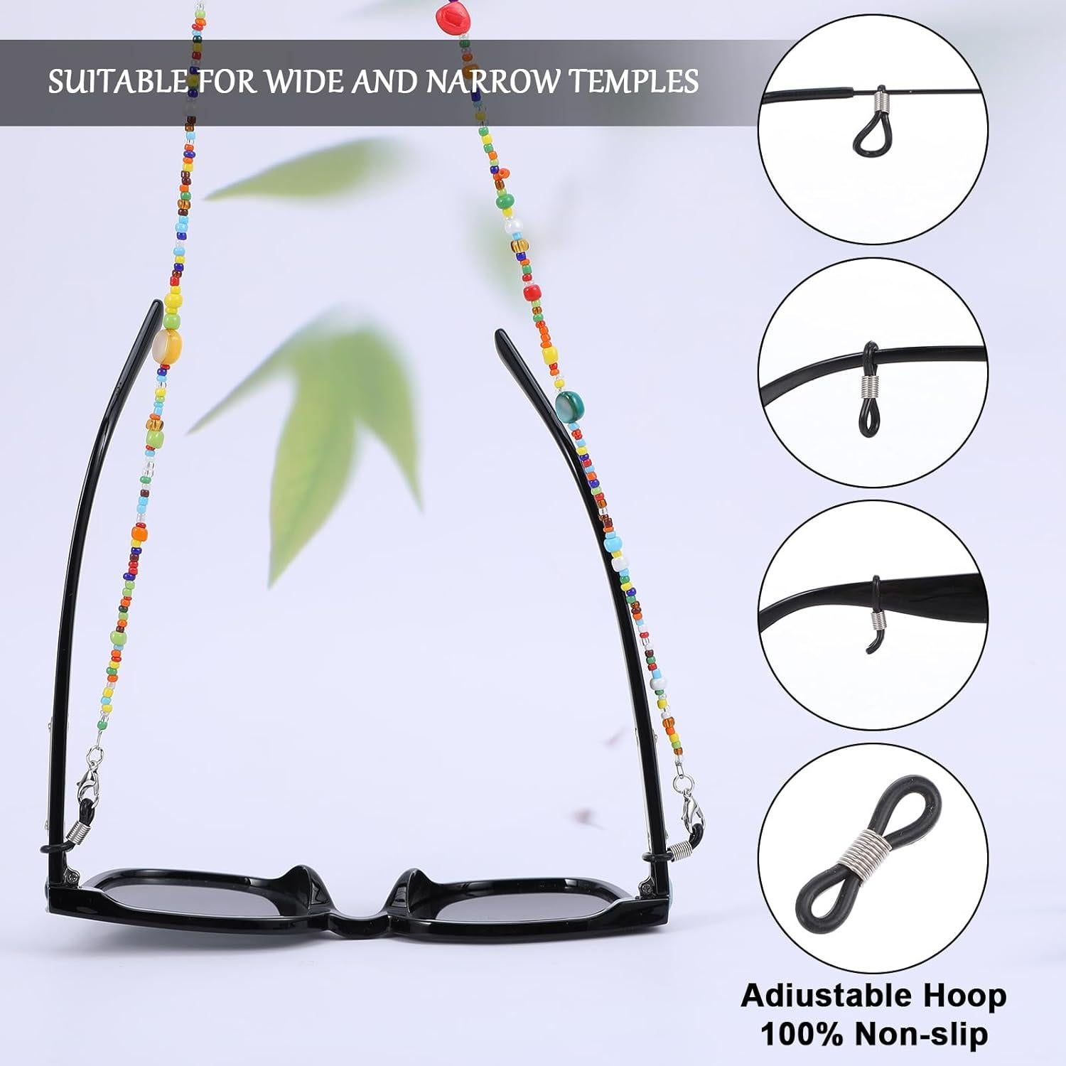 Cadena para Gafas de Cuentas Coloridas para Mujeres 75cm