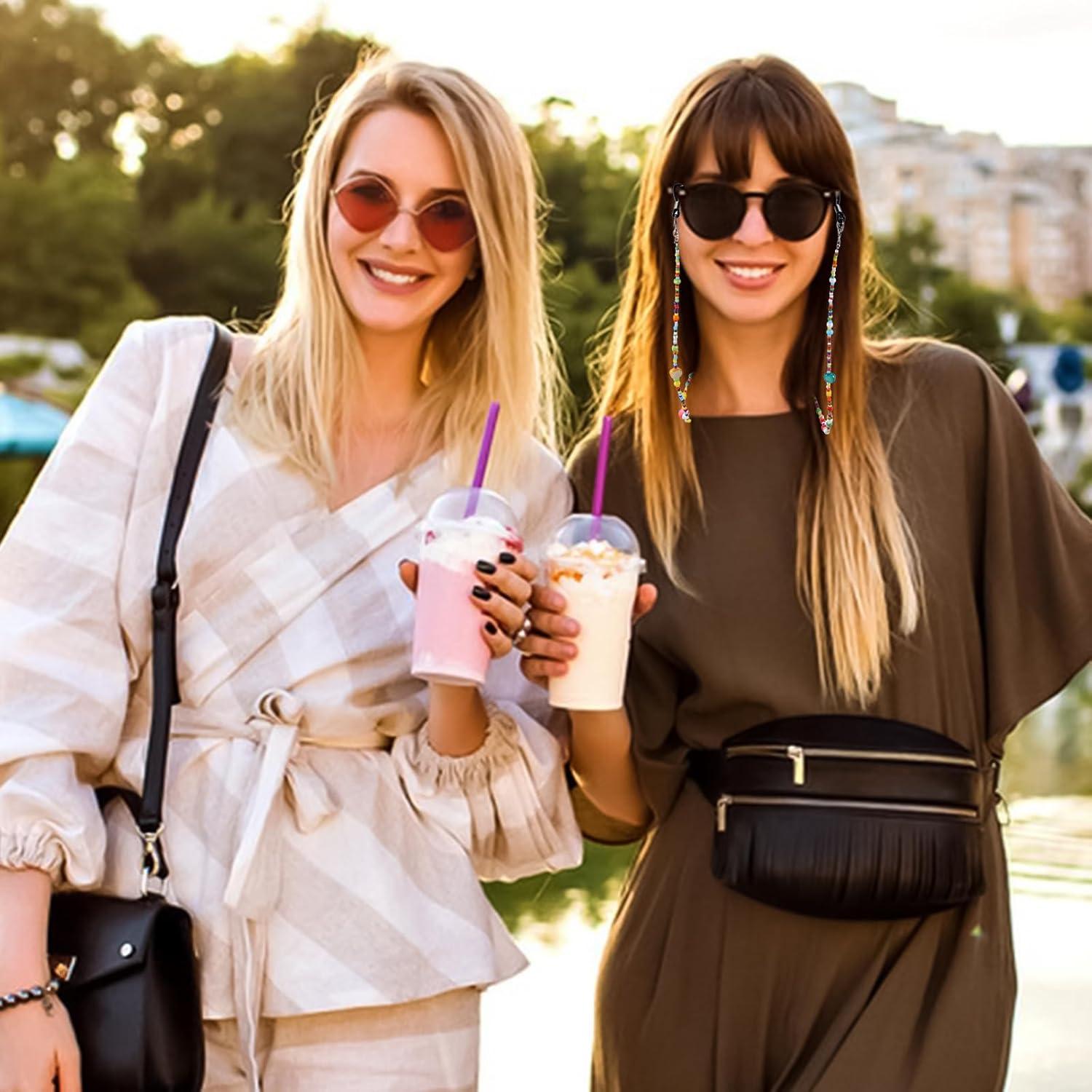 Cadena para Gafas de Cuentas Coloridas para Mujeres 75cm