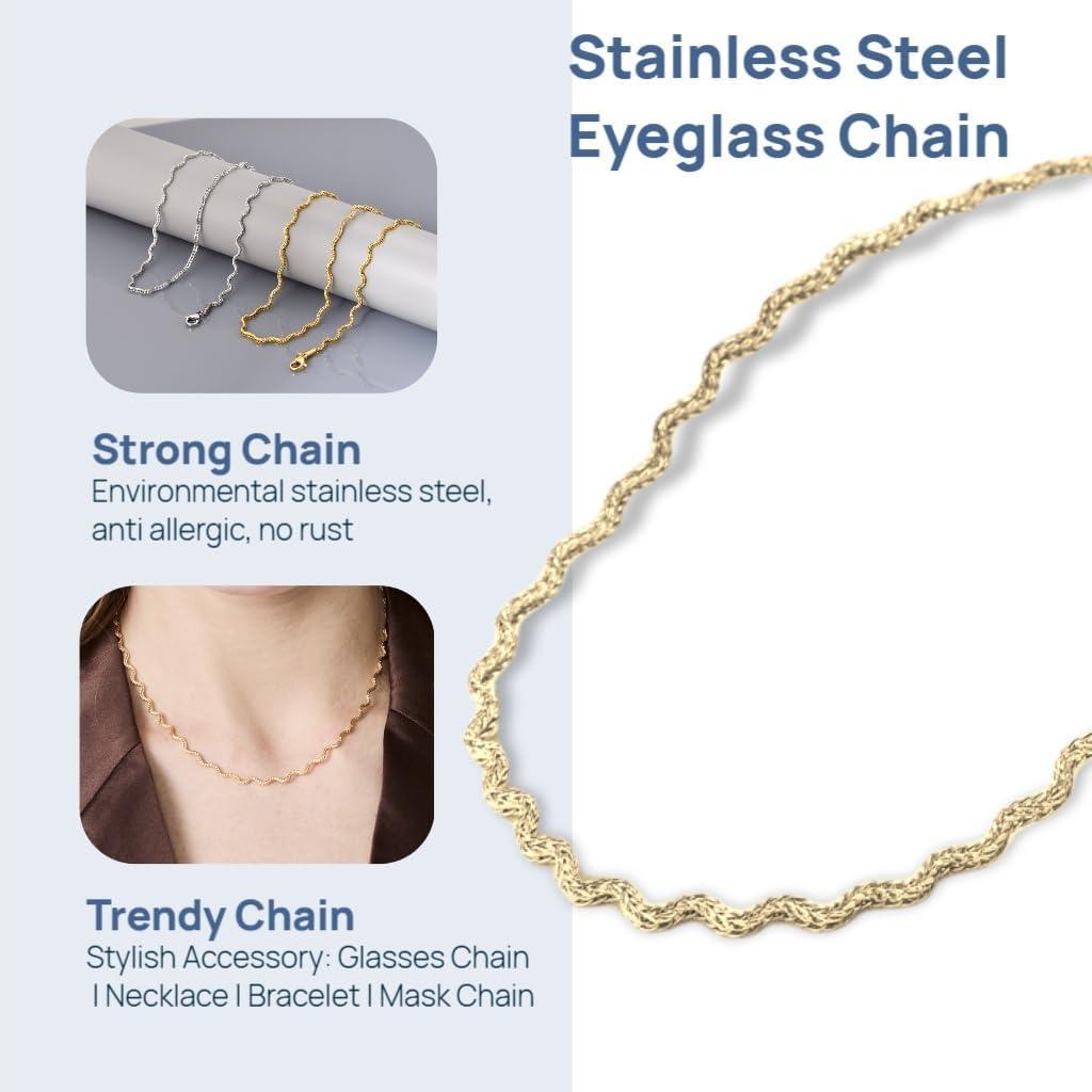 Cadena de Gafas de Acero Inoxidable para Mujeres 73.66 cm