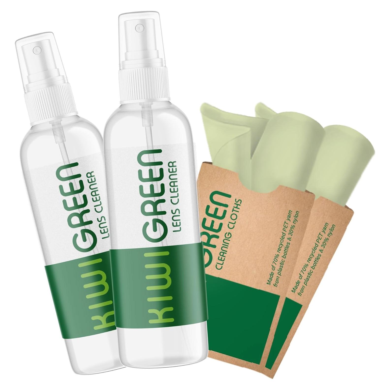 Kit Limpiador de Lentes Optigear | 2 Spray + 2 Paños Microfibra