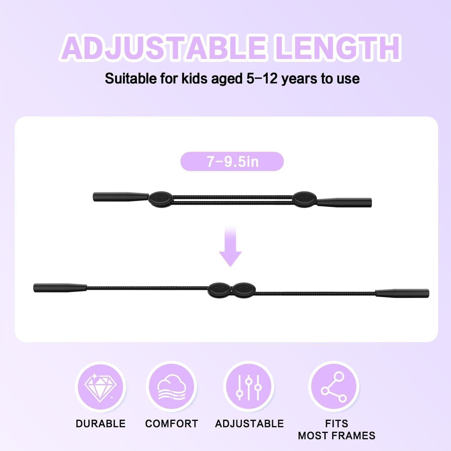 Correa Ajustable para Gafas FOFALY Niños 24.1 cm 3 Pcs