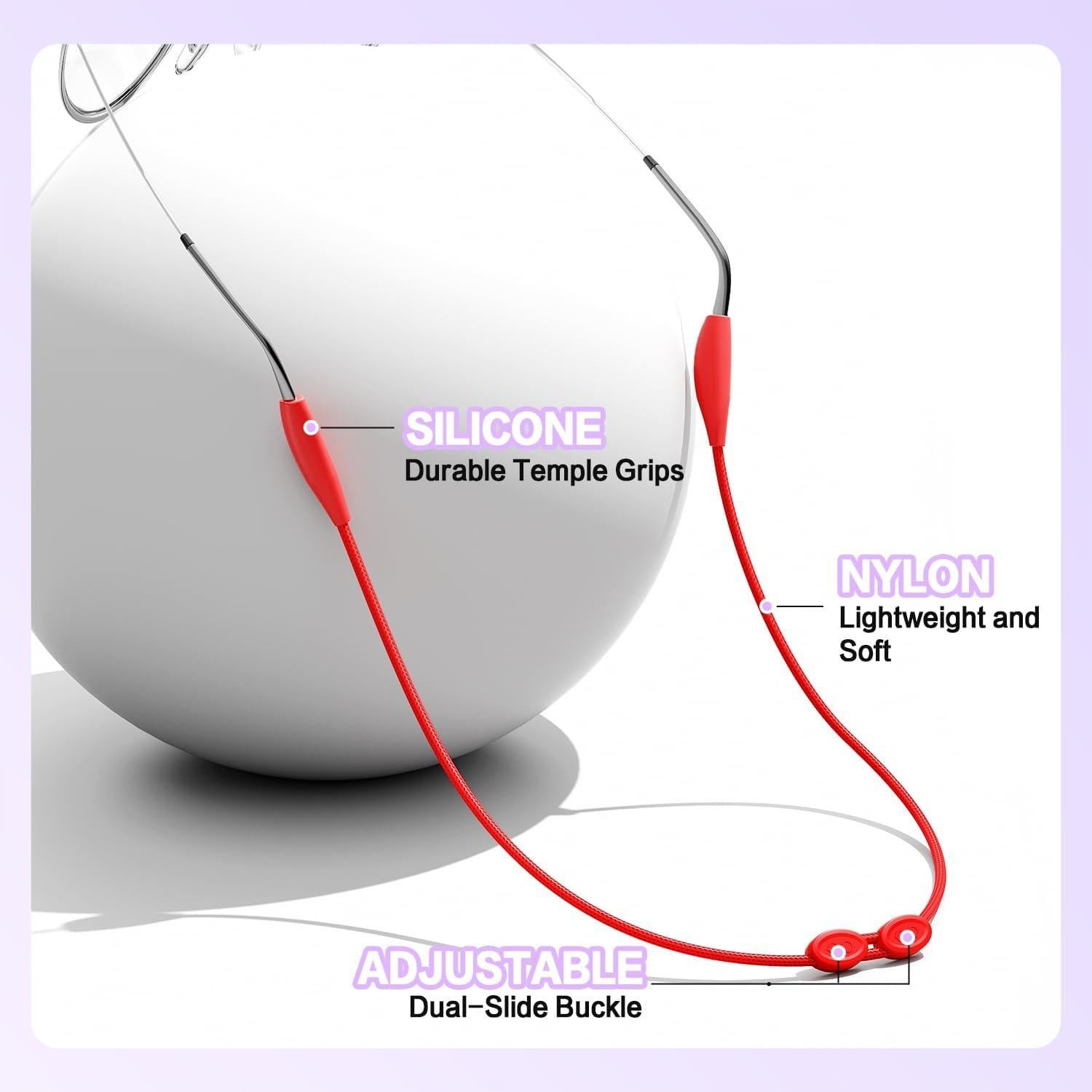 Correa Ajustable para Gafas FOFALY Niños 24.1 cm 3 Pcs