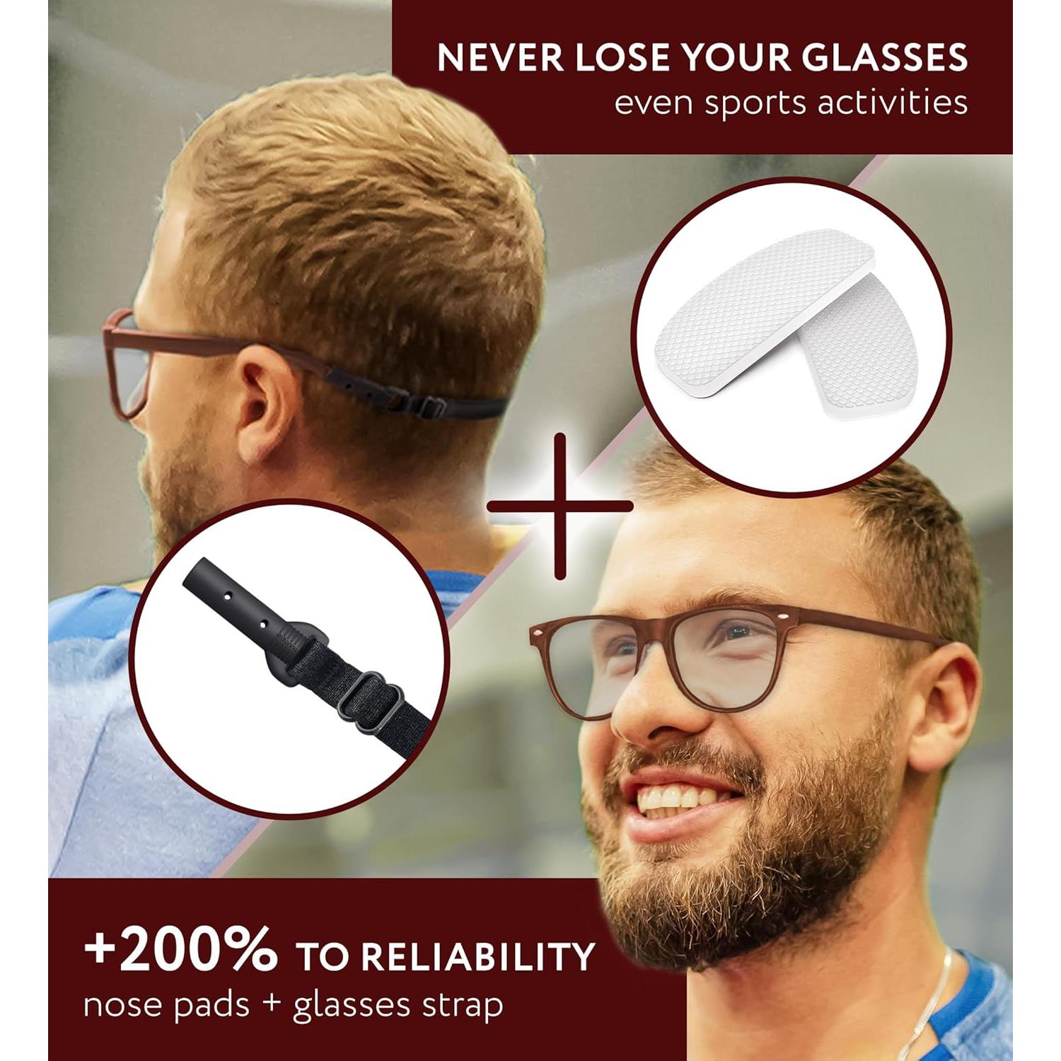 Almohadillas Antideslizantes para Gafas SIGONNA - 6 Pares