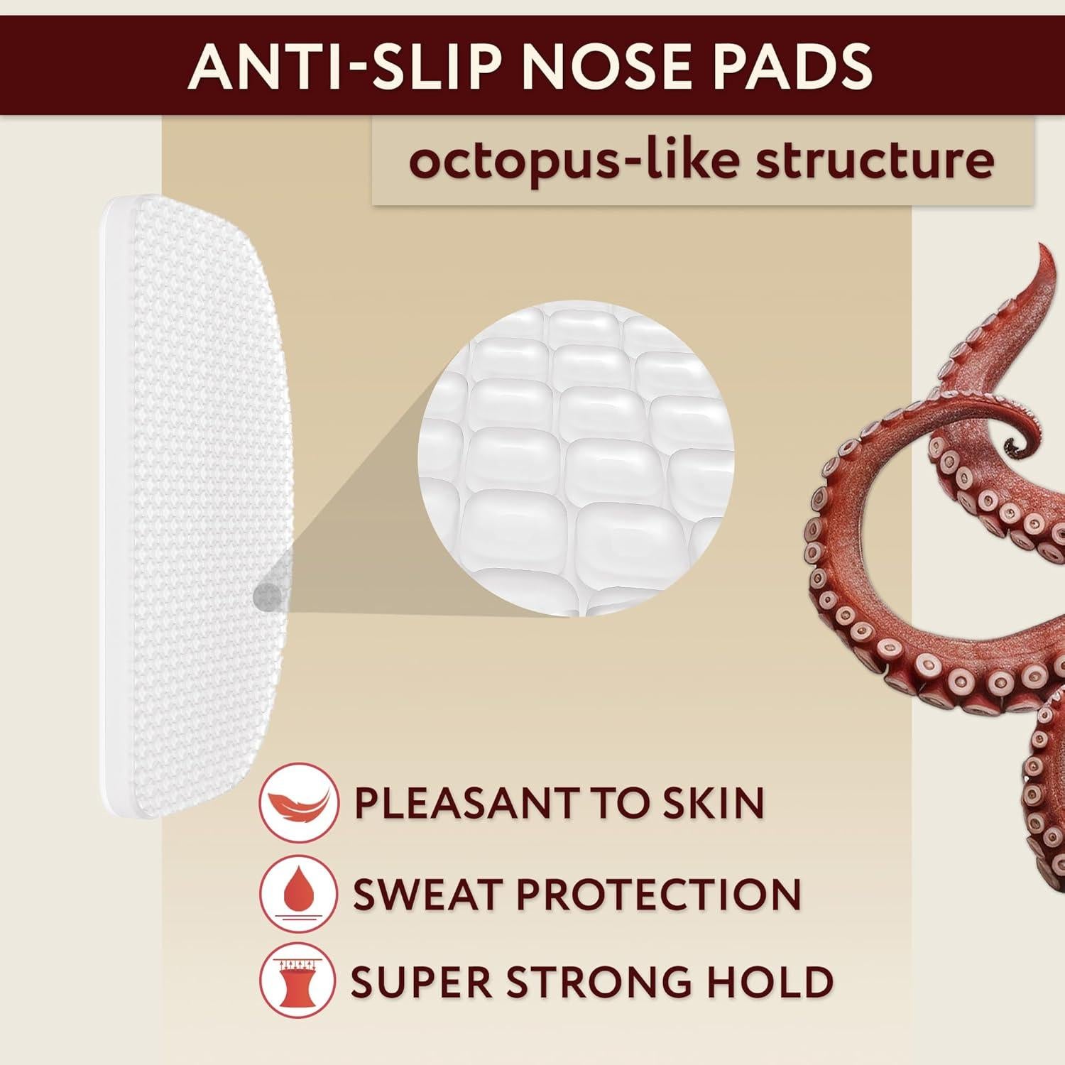 Almohadillas Antideslizantes para Gafas SIGONNA - 6 Pares