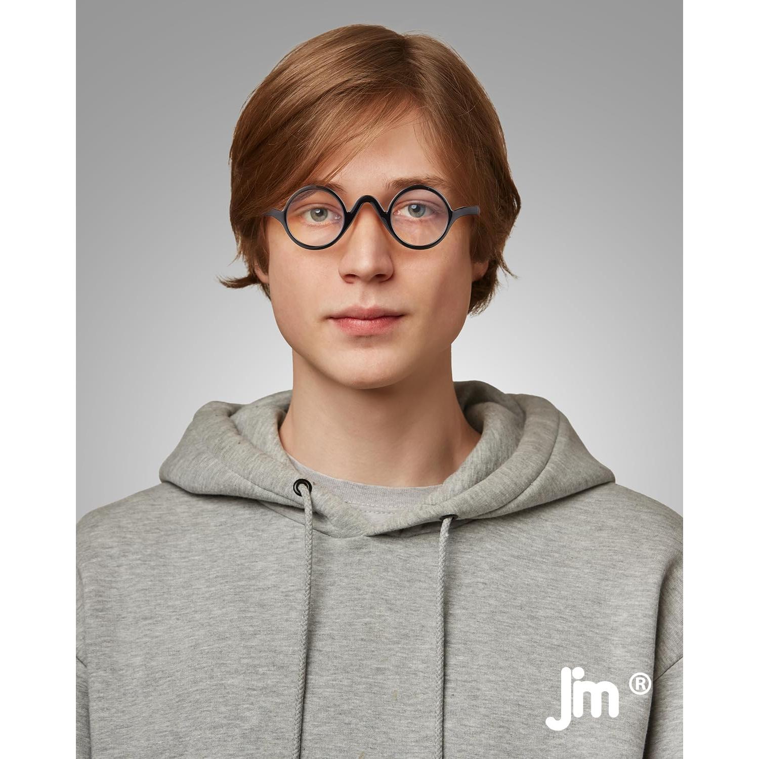 Paquete de 5 Gafas de Lectura Redondas JM - Bloqueo Luz Azul 2.75x