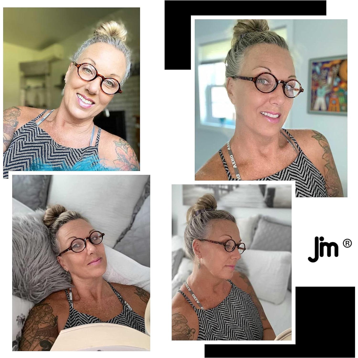 Set de 4 Gafas de Lectura Redondas Retro JM - 1.5x Unisex