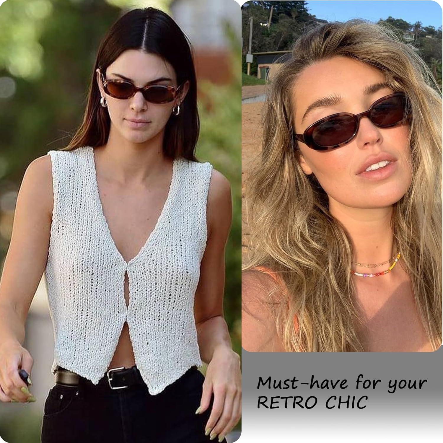 Gafas de Sol Retro Ovaladas UV400 para Mujeres y Hombres