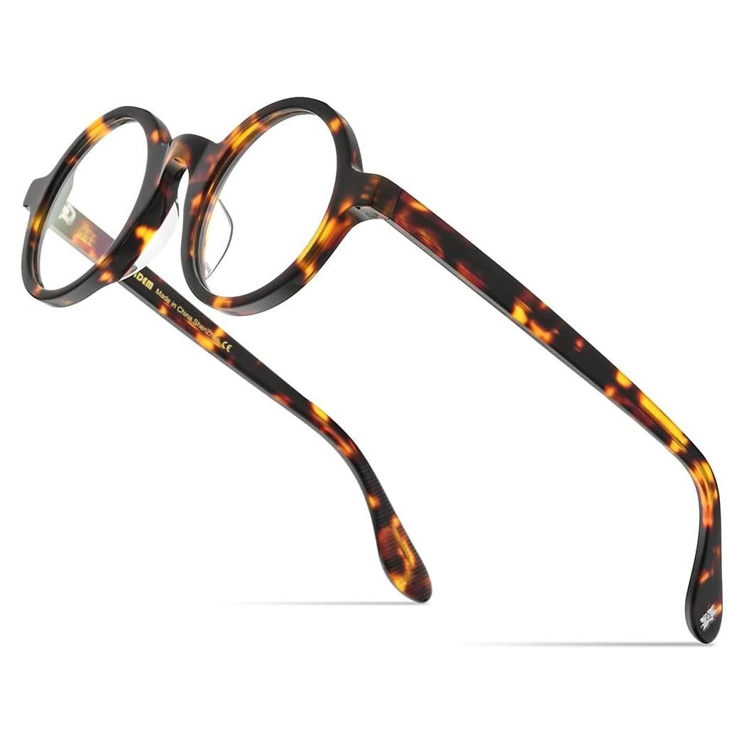 Gafas Ópticas Hepidem Acetato Vintage Redondas 46mm