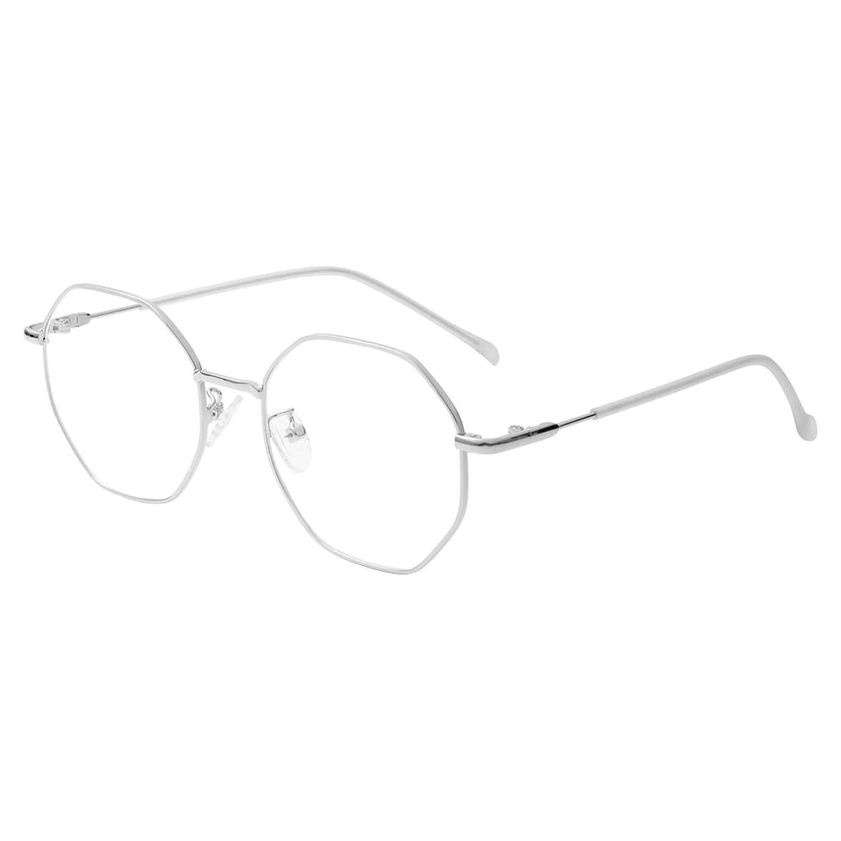 Gafas NIDOVIX Sin Prescripción Unisex Polígono Plata UV400