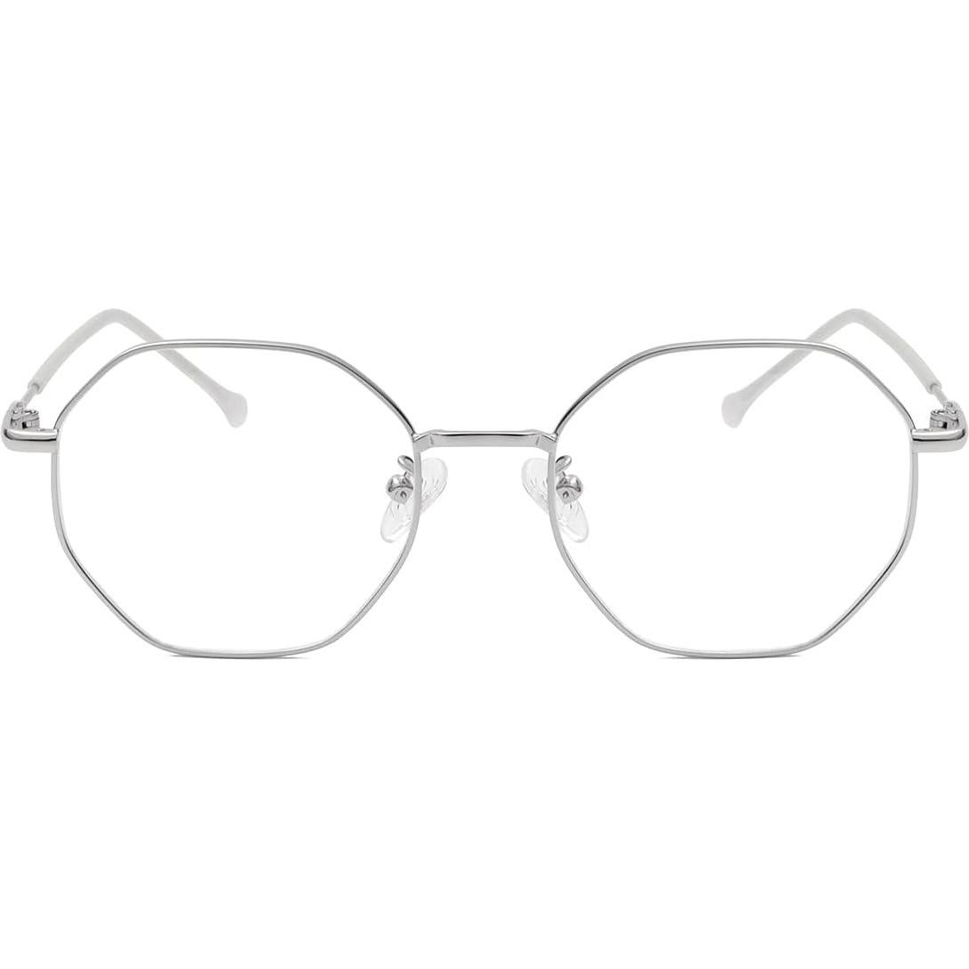 Gafas NIDOVIX Sin Prescripción Unisex Polígono Plata UV400