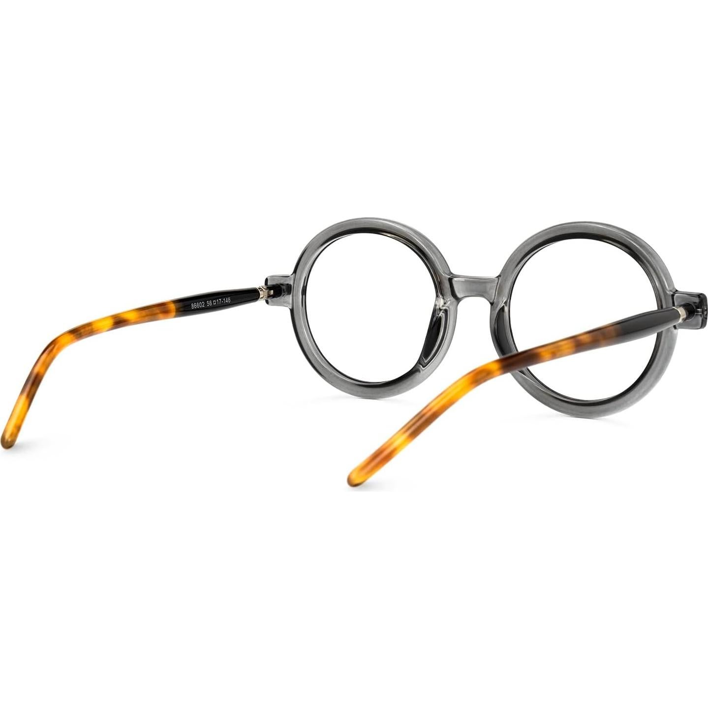 Gafas Redondas Vintage Zeelool ZJGX633614 con Lentes Claros