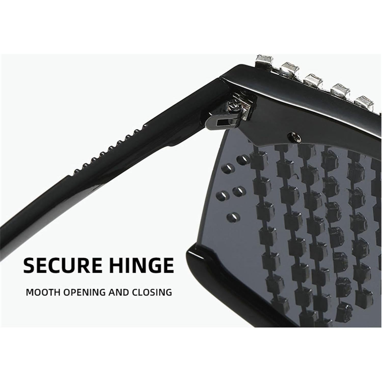 Gafas de Sol Vintage con Strass Willochra UV400 para Mujeres