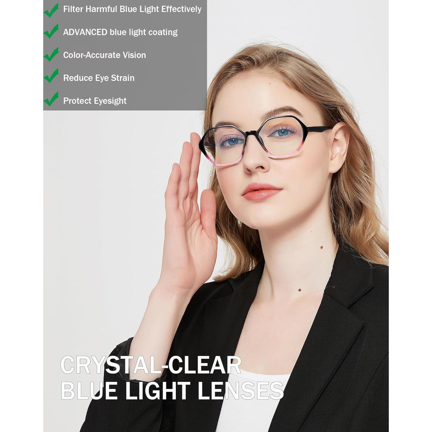 Gafas de Lectura EYEURL 4-Pack Anti Luz Azul 2.0x