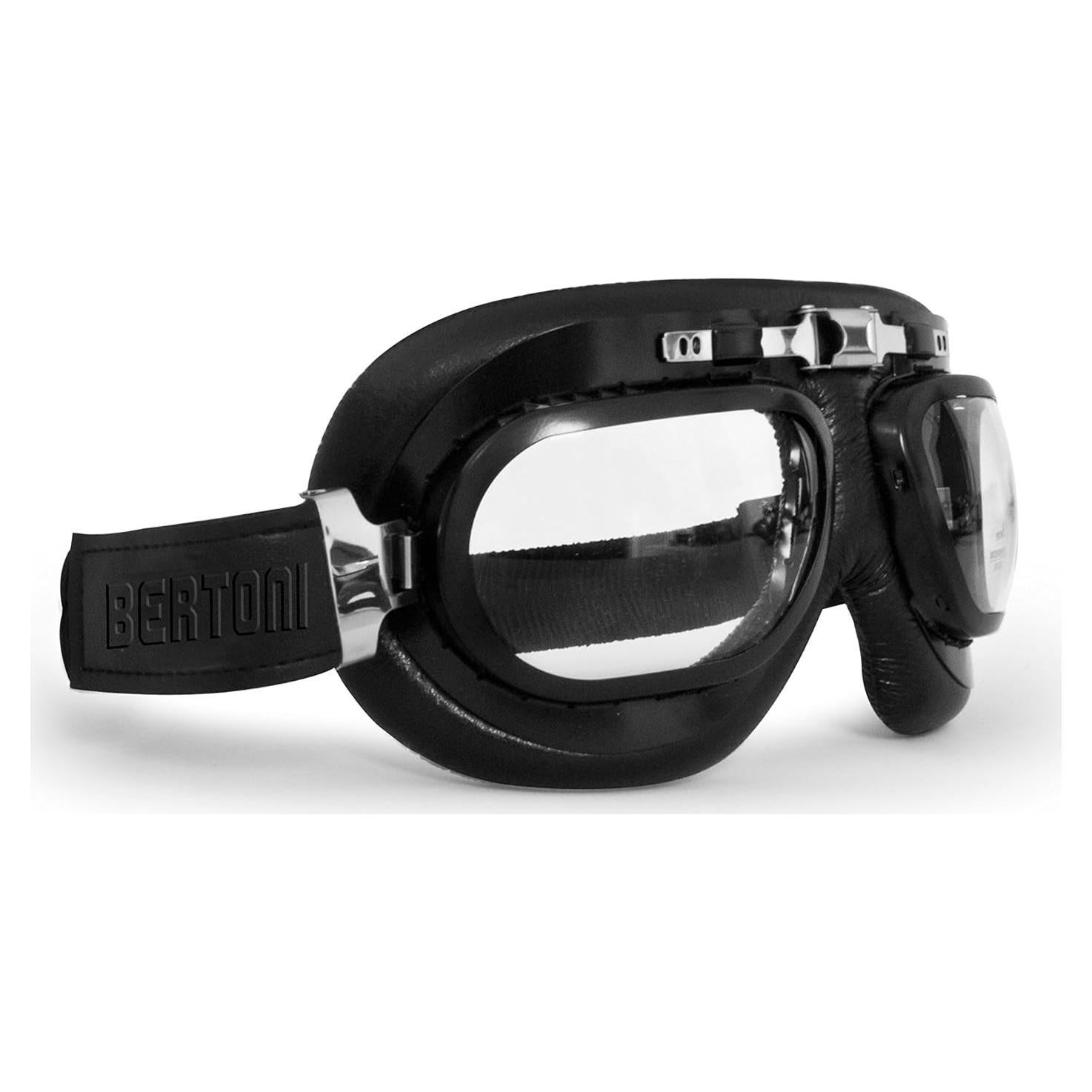 Gafas de Motocicleta Vintage Bertoni AF191A Antivaho