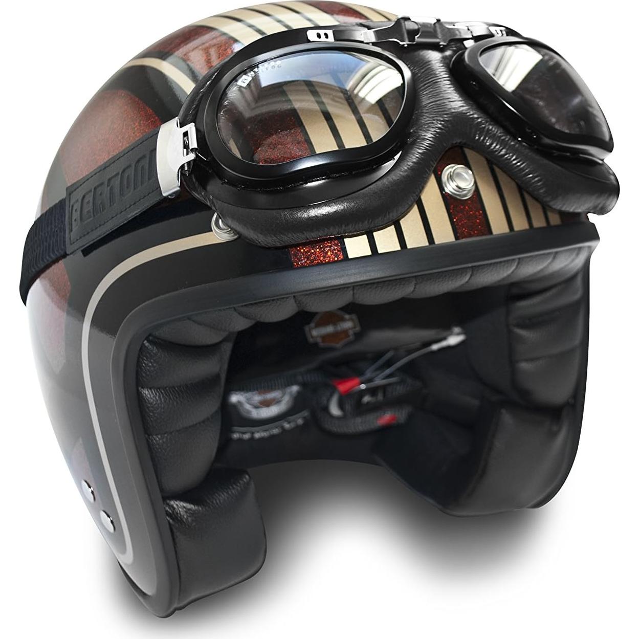 Gafas de Motocicleta Vintage Bertoni AF191A Antivaho