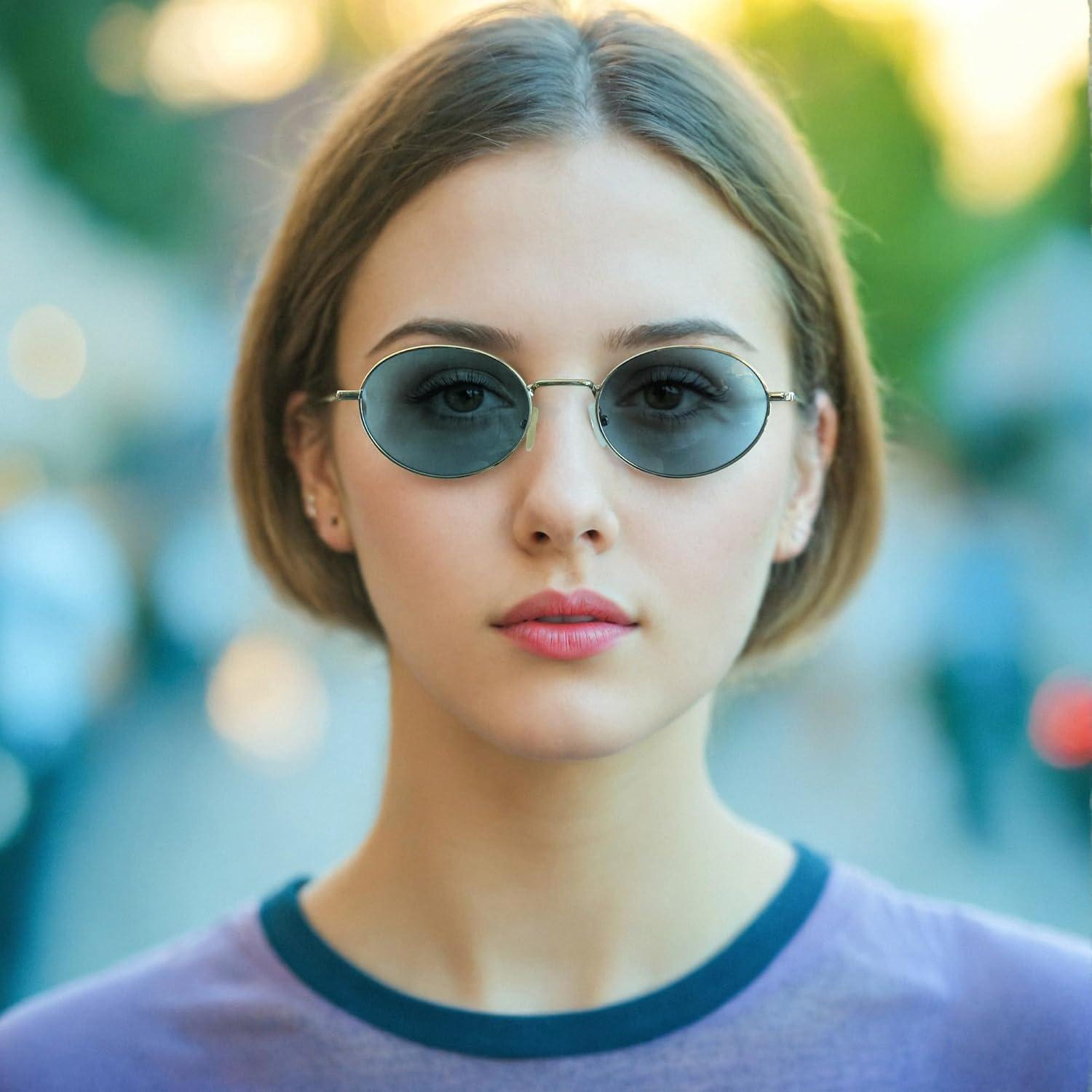 Gafas de sol ovaladas ZENOTTIC UV400 polarizadas unisex