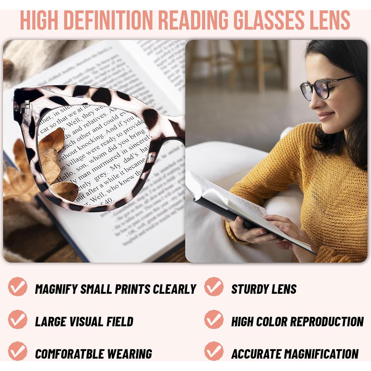 Gafas de lectura WEMOOTANTS 2.0 para mujeres - Leopardo