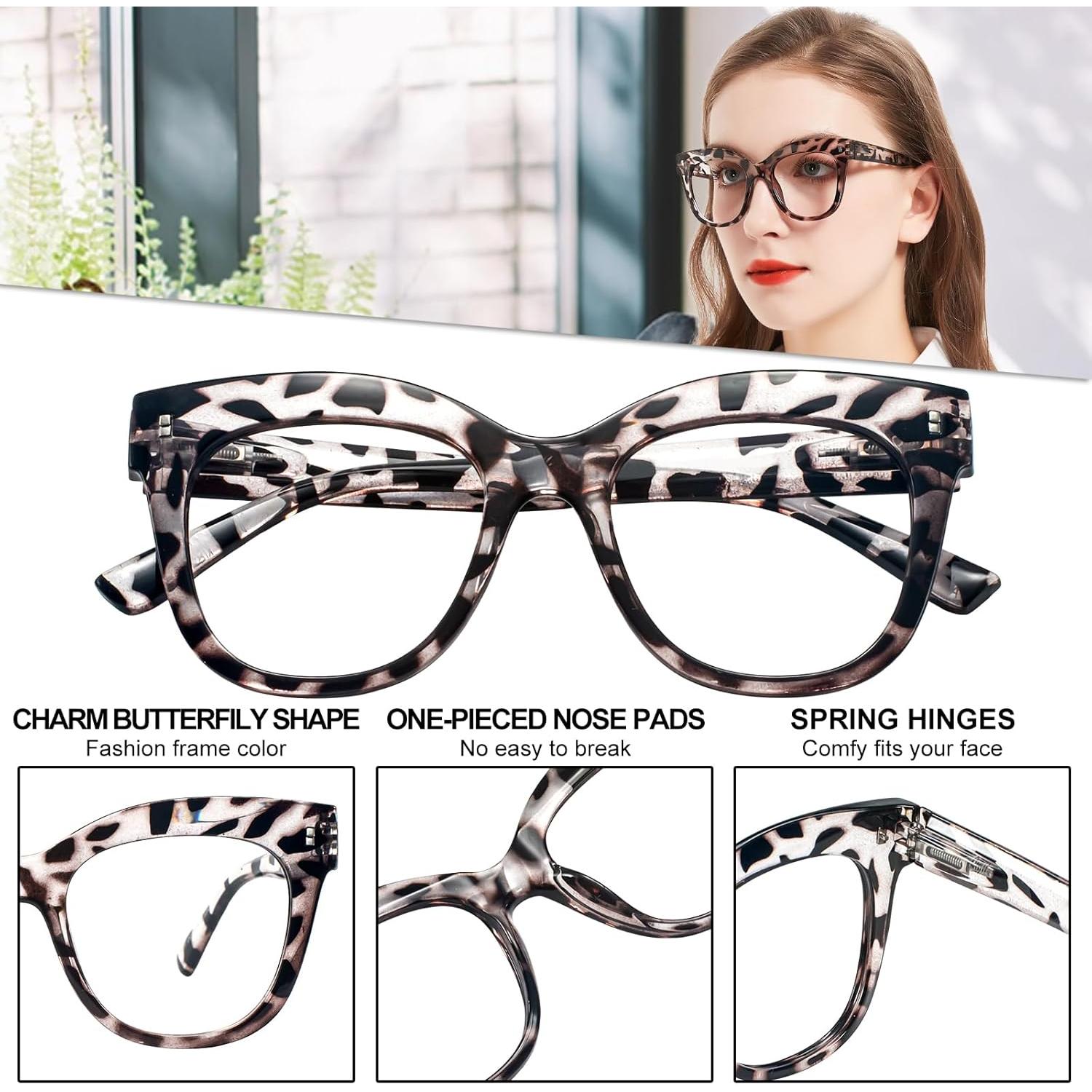 Gafas de lectura WEMOOTANTS 2.0 para mujeres - Leopardo