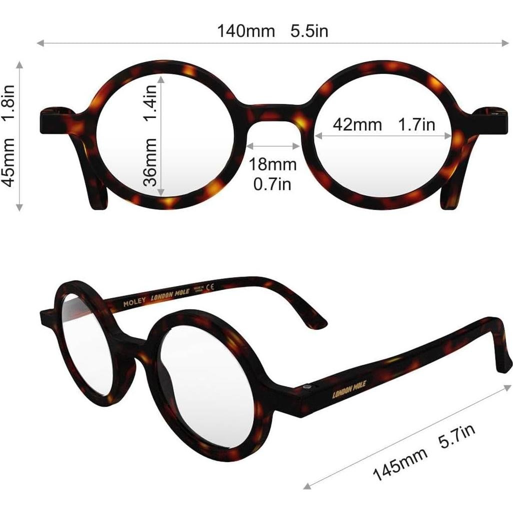 Lentes de lectura London Mole® Moley Unisex Redondos UV