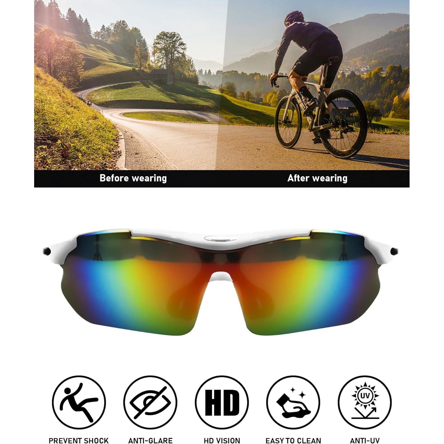 Gafas de Ciclismo Polarizadas UV400 5 Lentes Intercambiables