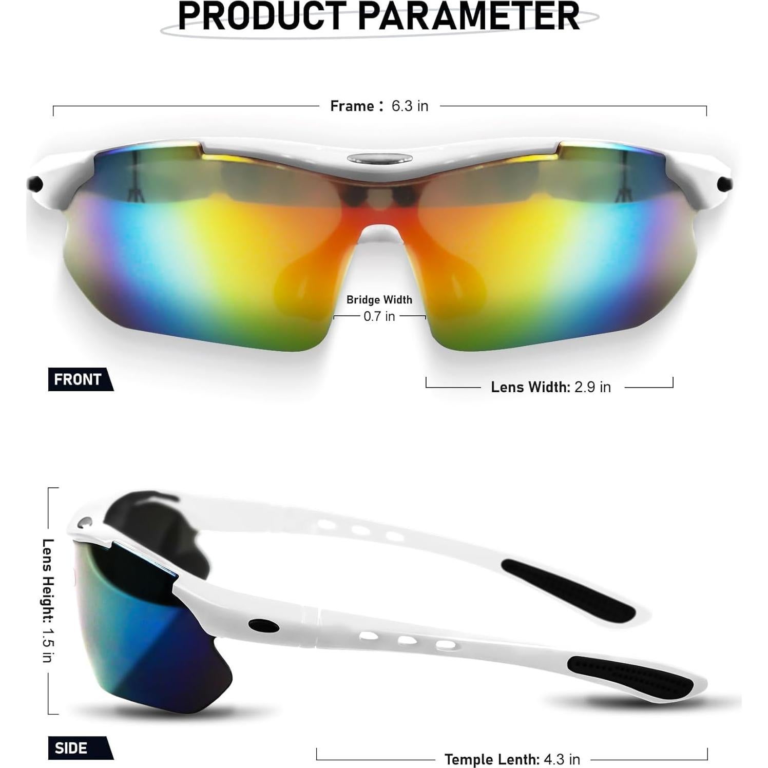 Gafas de Ciclismo Polarizadas UV400 5 Lentes Intercambiables