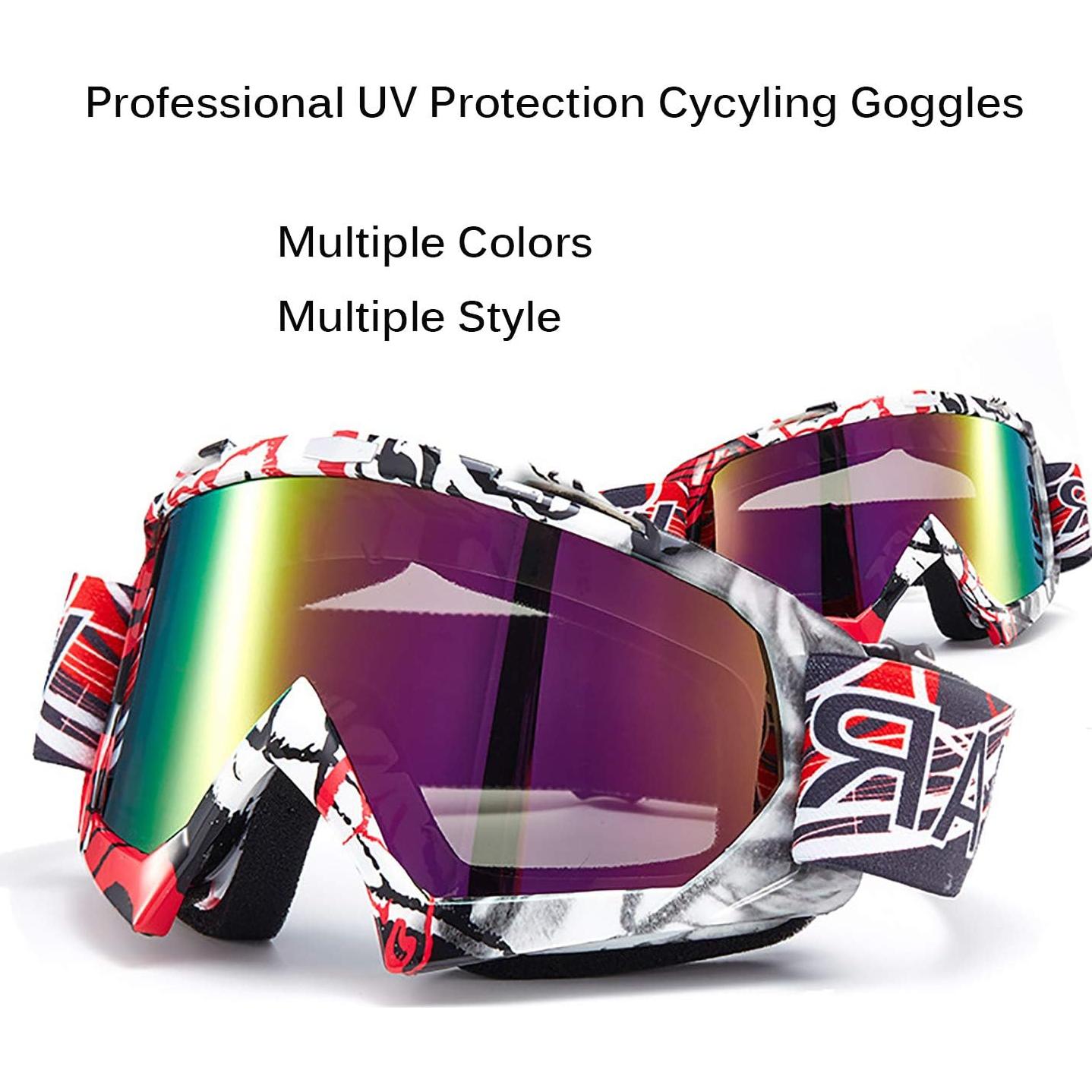 Gafas de Motocross June Sports P1251 - Anti UV, Anti Rayones