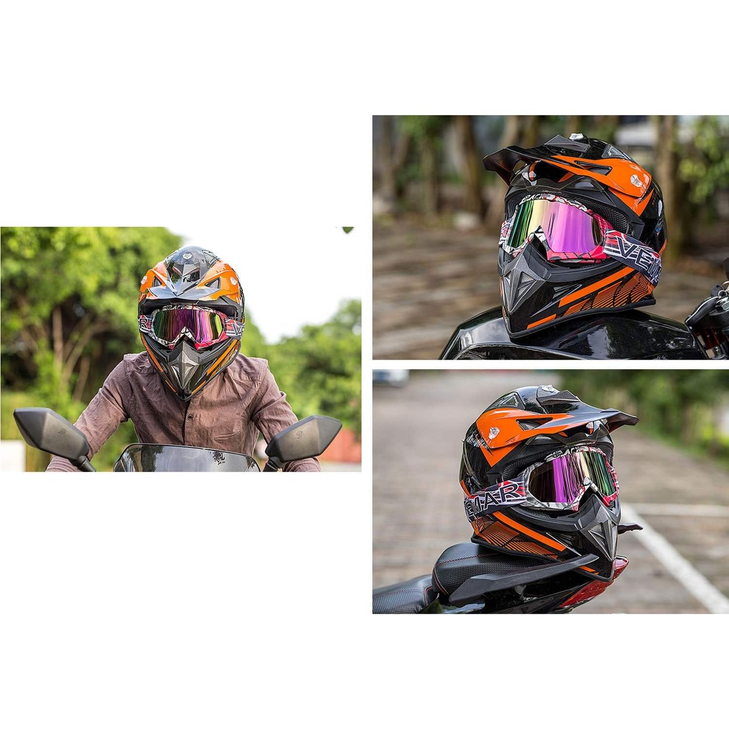 Gafas de Motocross June Sports P1251 - Anti UV, Anti Rayones