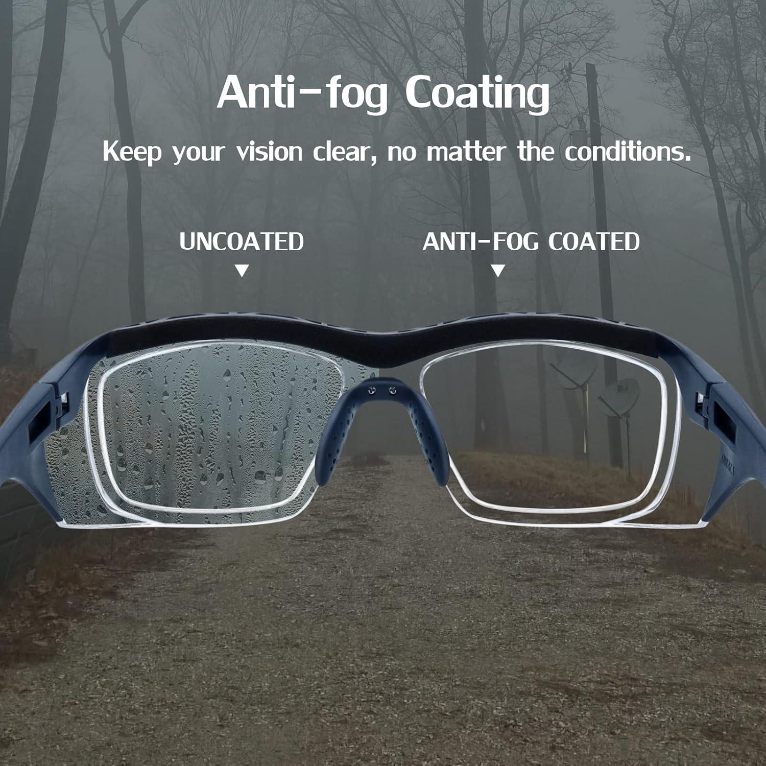 Gafas de Seguridad UKNOW Anti Niebla UV, ANSI Z87.1