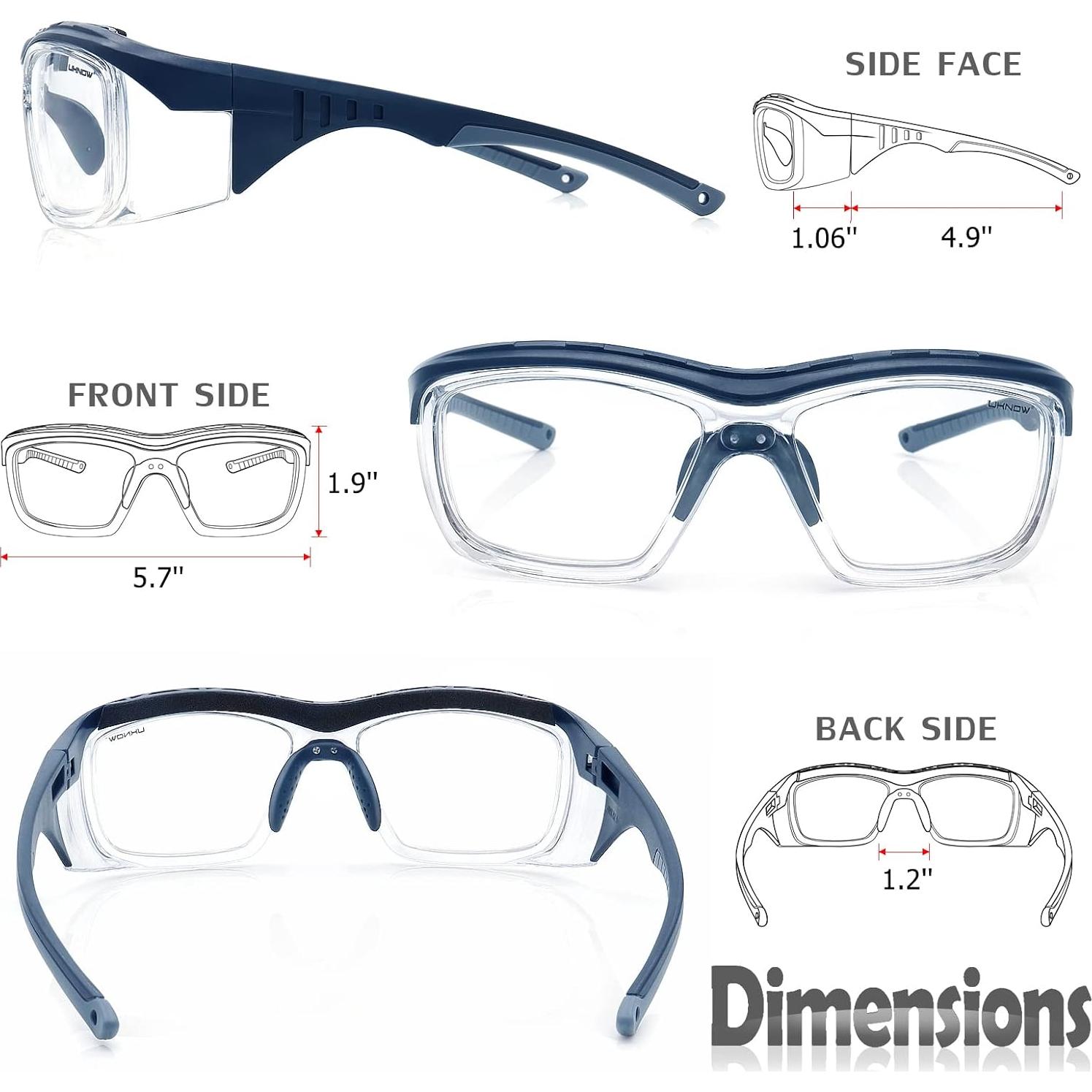 Gafas de Seguridad UKNOW Anti Niebla UV, ANSI Z87.1