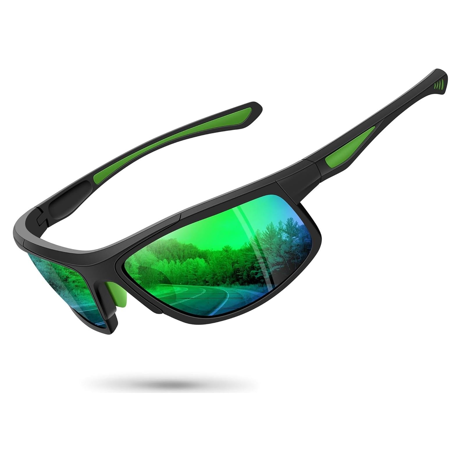 Gafas de sol deportivas OFWIN UV400 unisex marco negro mate