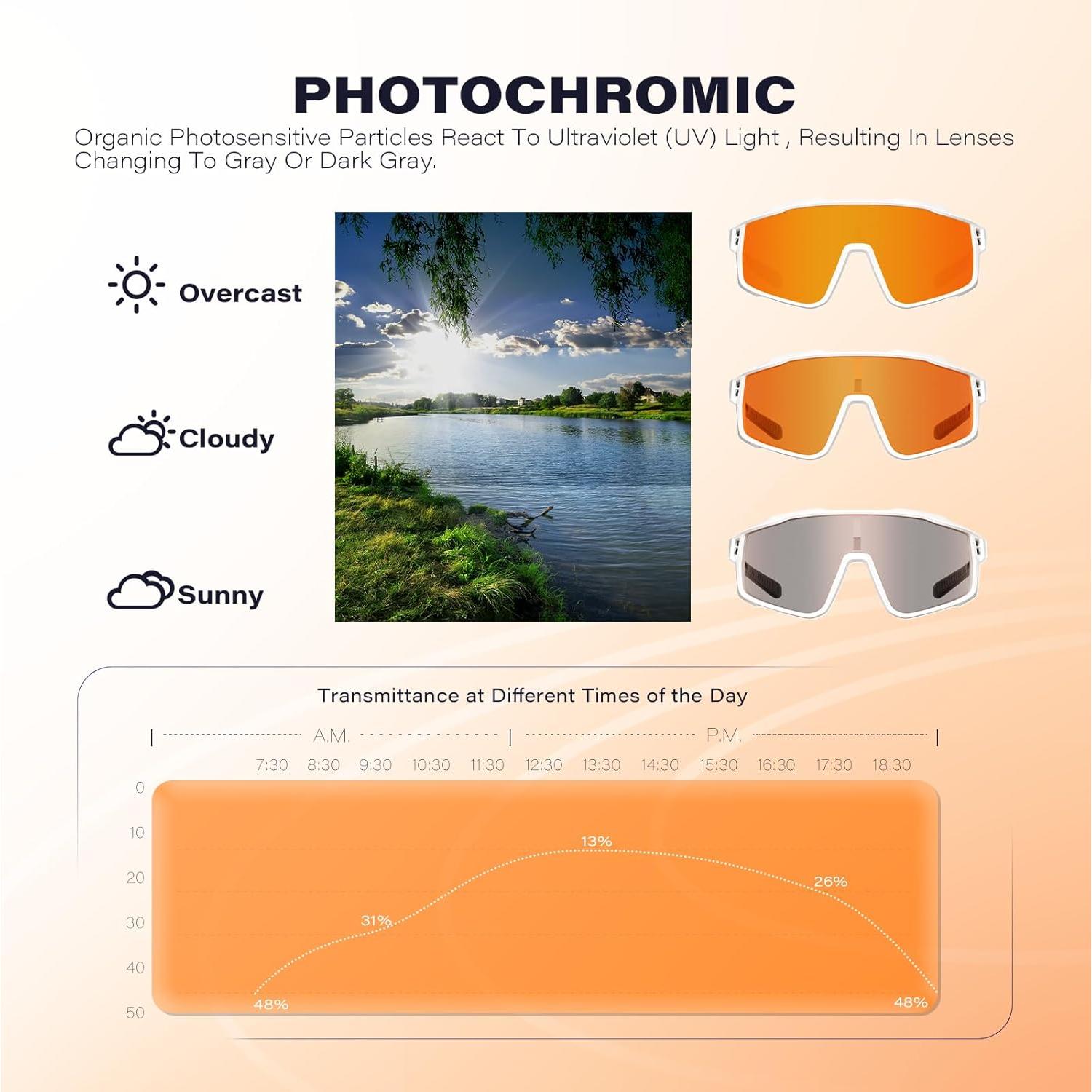 Gafas de Ciclismo GONTSAM 5051 Polarizadas UV400 Antivaho