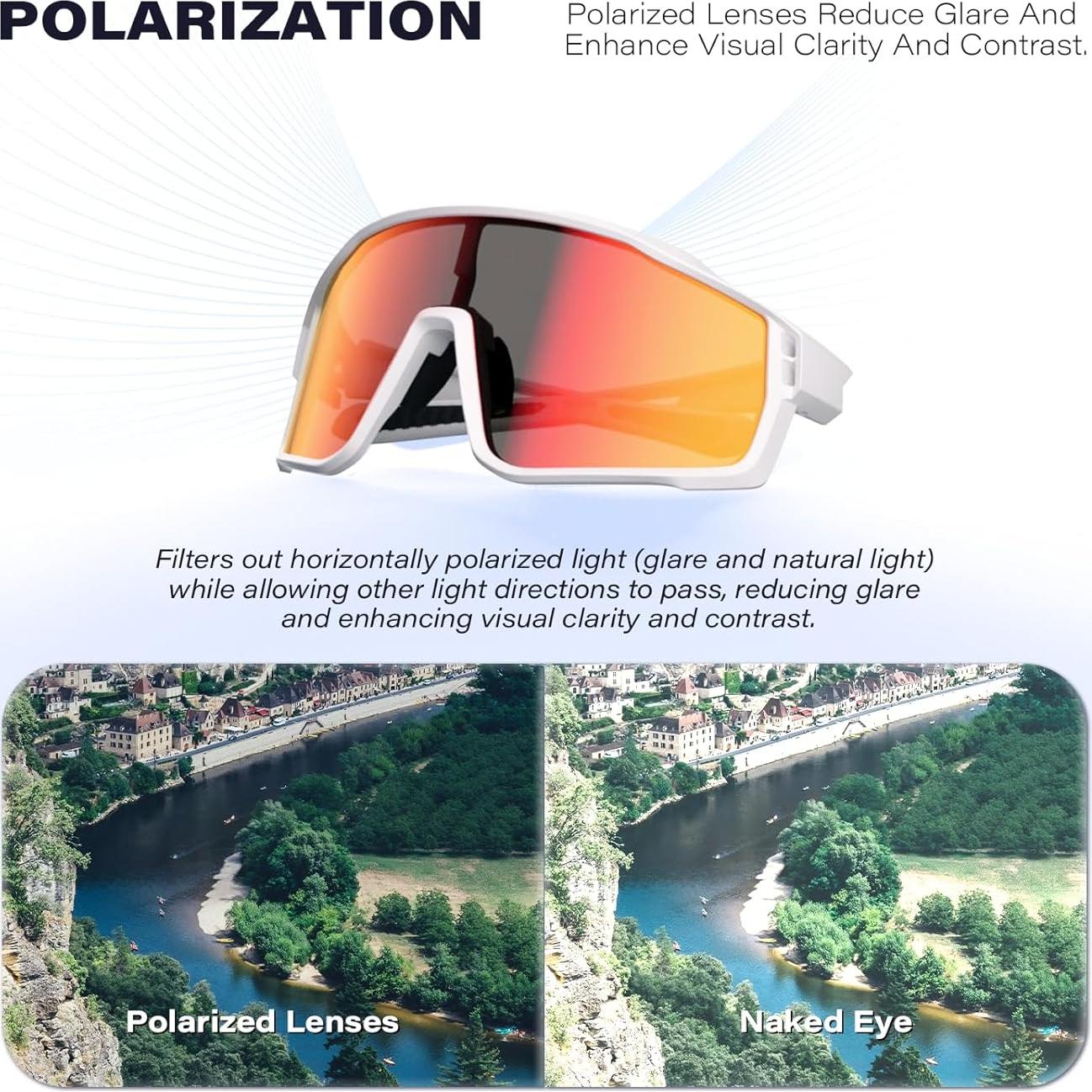 Gafas de Ciclismo GONTSAM 5051 Polarizadas UV400 Antivaho