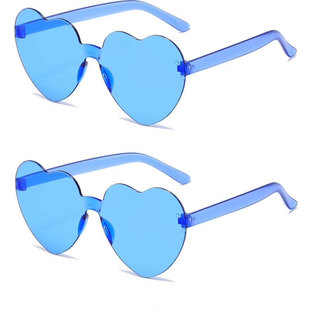 Gafas de Sol en Forma de Corazón ALVOGIMOR - 2 Paquetes UV400