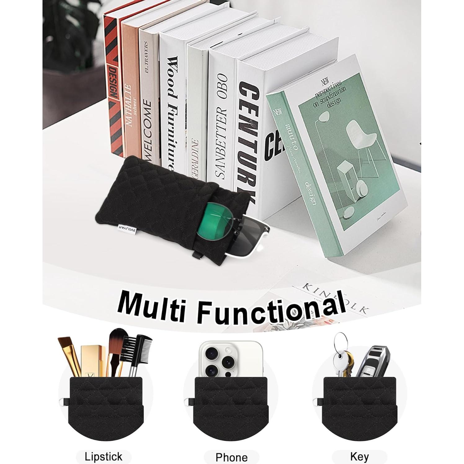 Estuche Doble para Gafas RayLove con Tapa de Presión y Paño